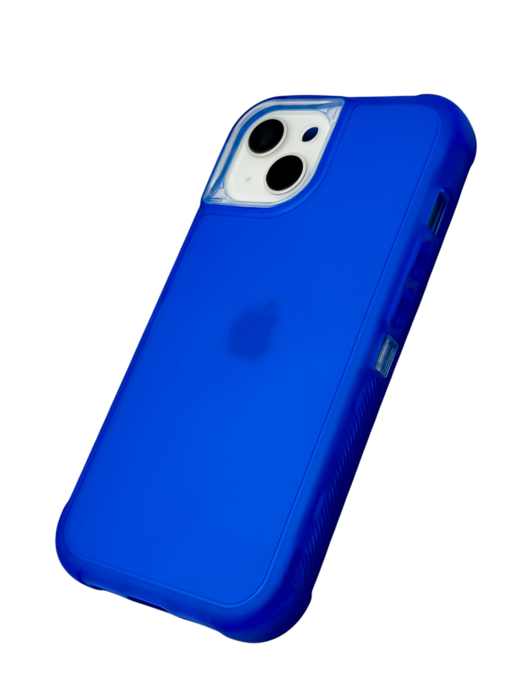 Funda para iPhone 14 normal (6.1) de uso rudo 3 en 1 color neon azul
