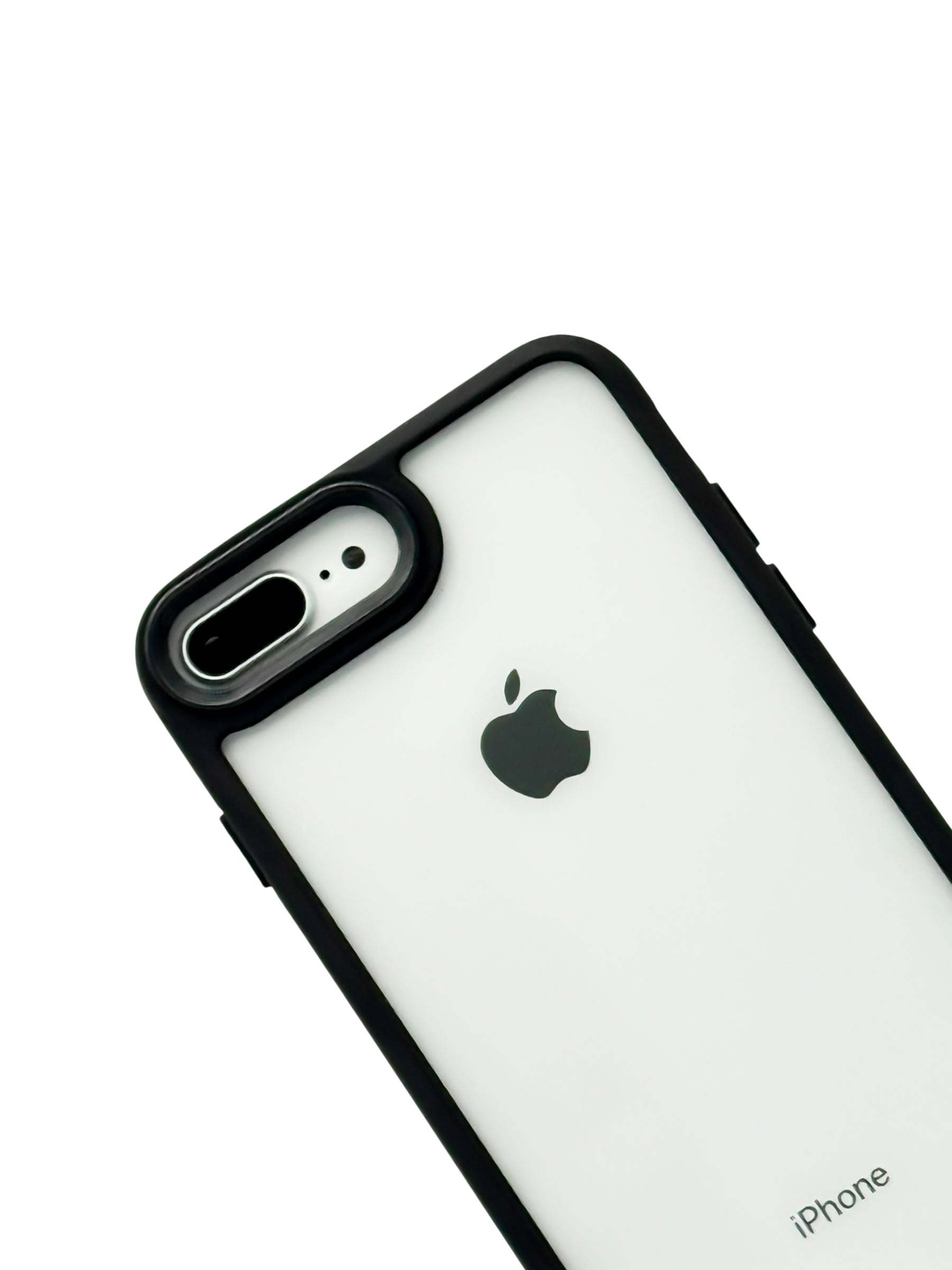 Funda transparente Para iPhone 8 Plus / 7 Plus color Negro