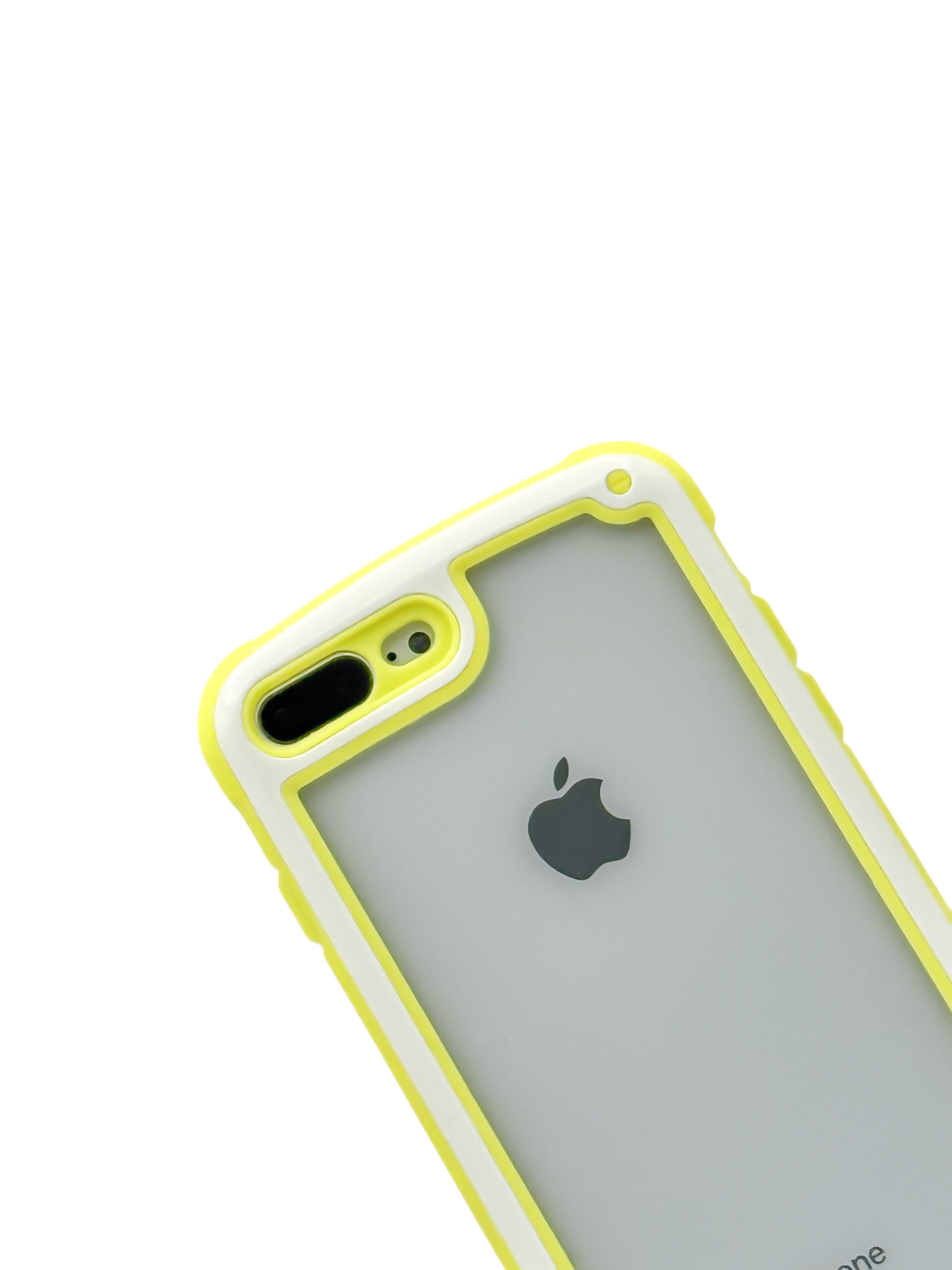 Funda bicolor Para iPhone 8 Plus / 7 Plus color amarillo con blanco