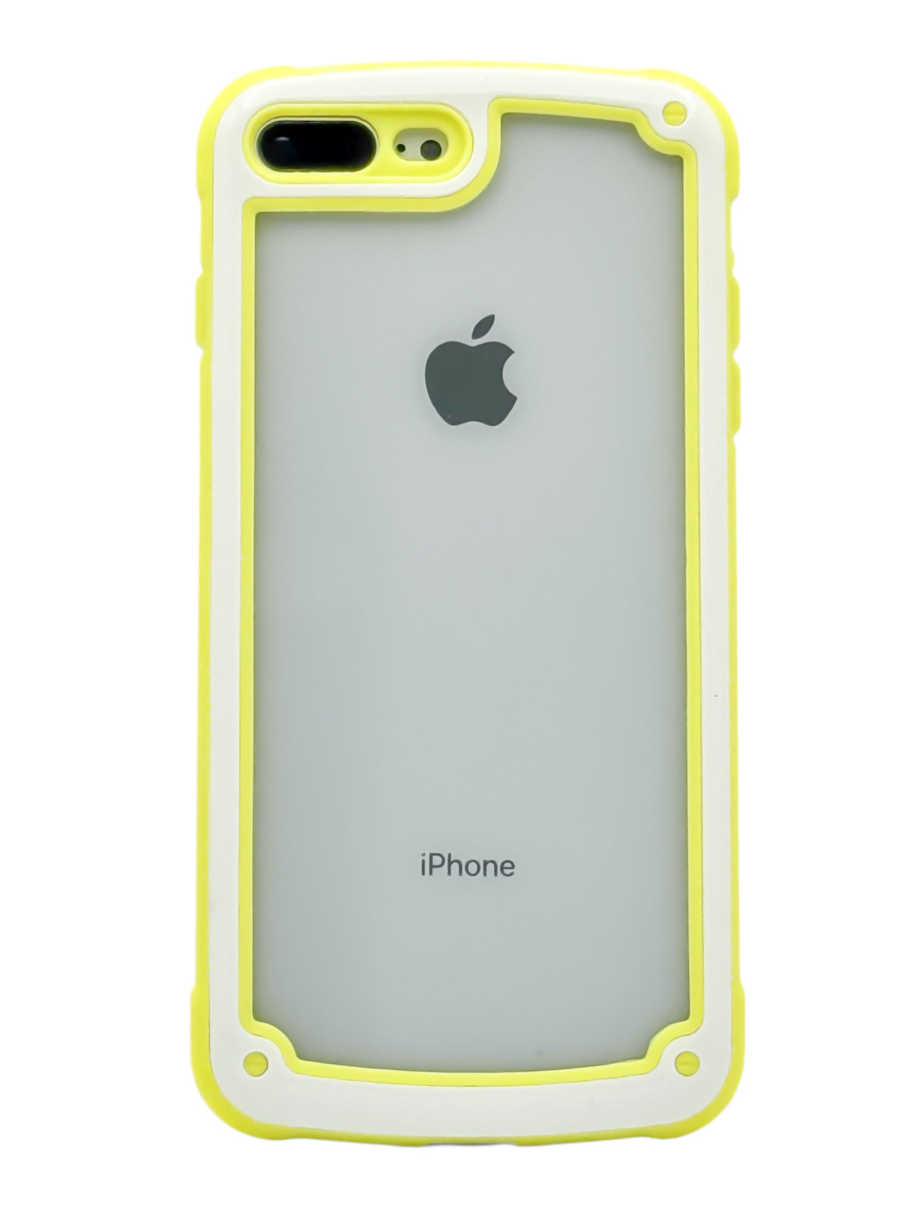 Funda bicolor Para iPhone 8 Plus / 7 Plus color amarillo con blanco