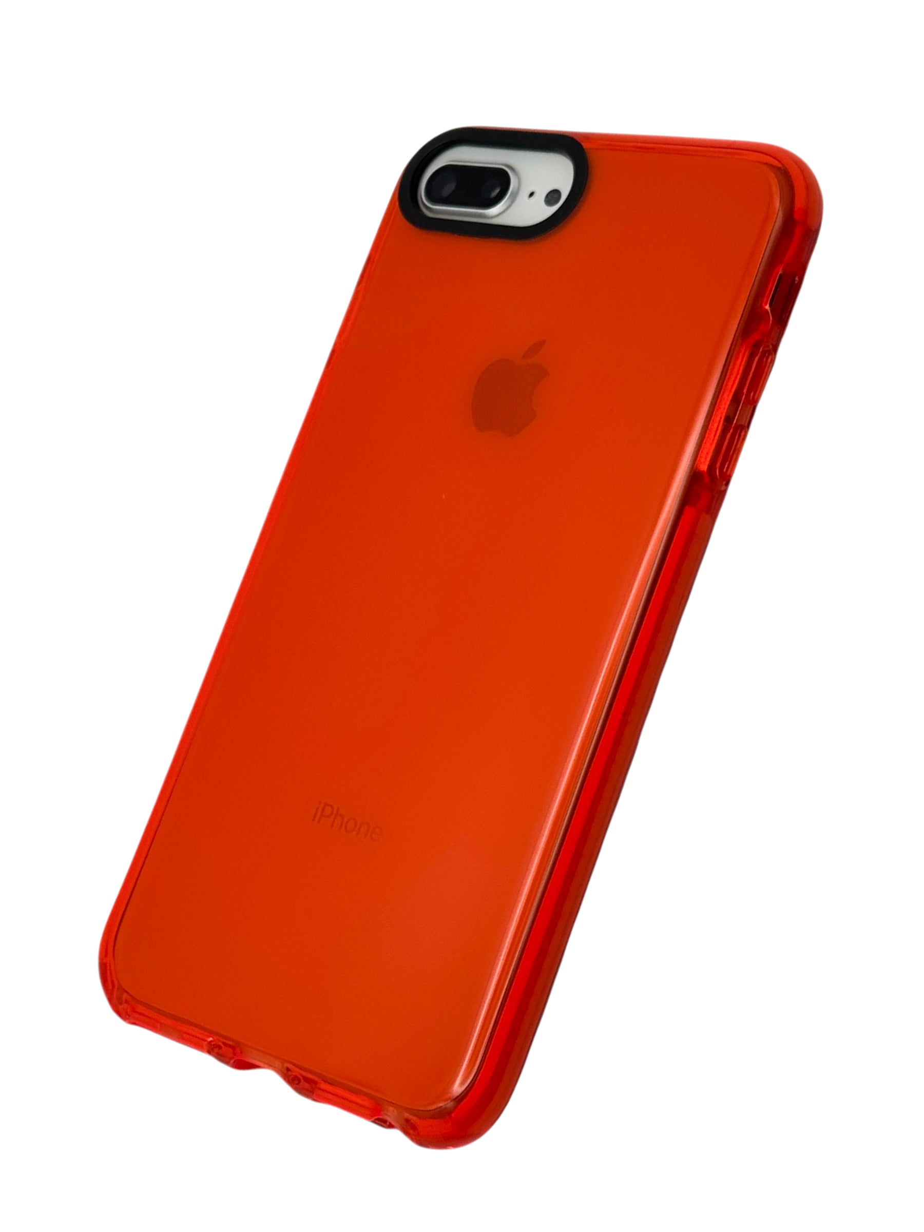 Funda Para iPhone 8 Plus / 7 Plus color Rojo neon