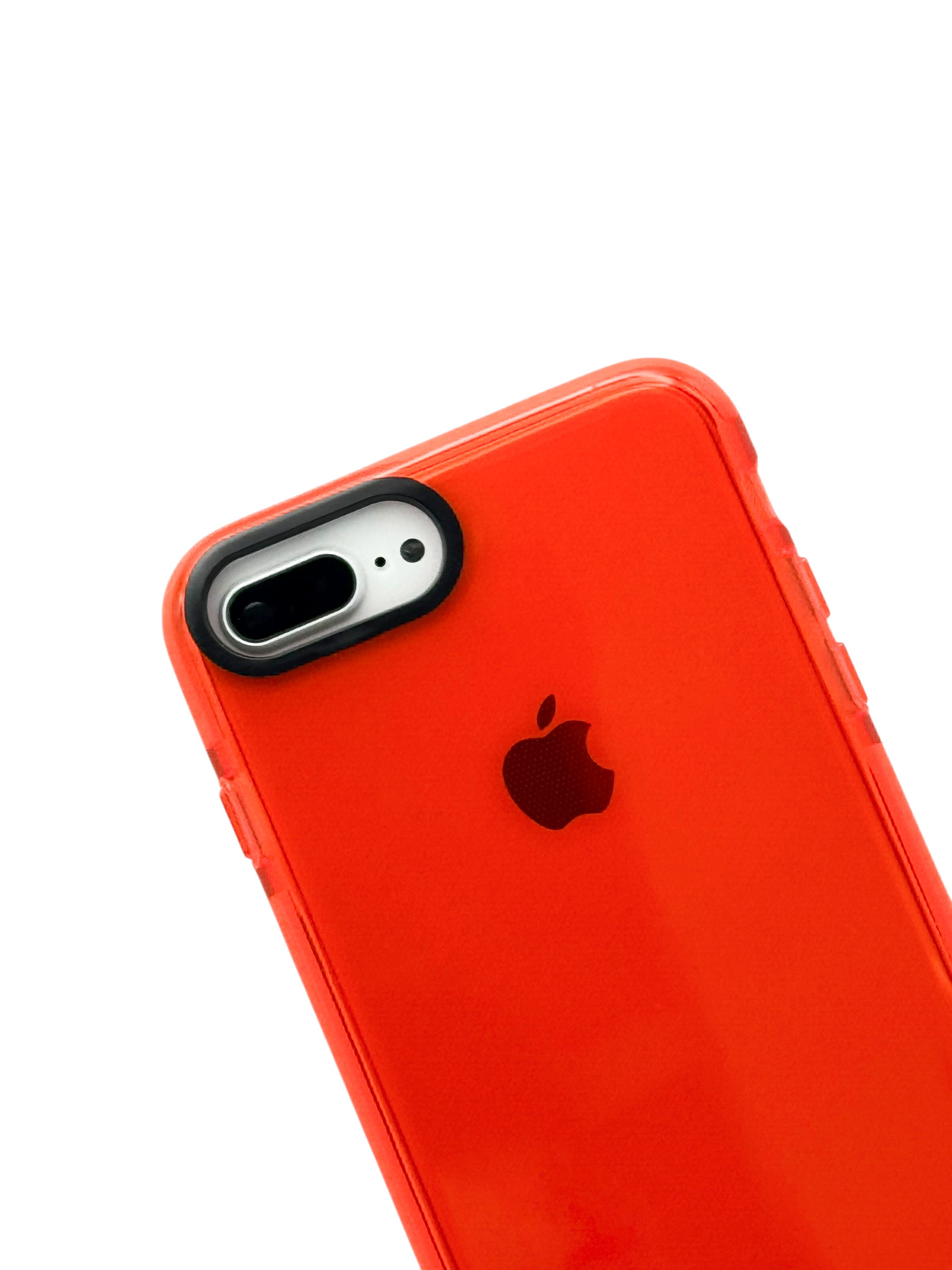 Funda Para iPhone 8 Plus / 7 Plus color Rojo neon