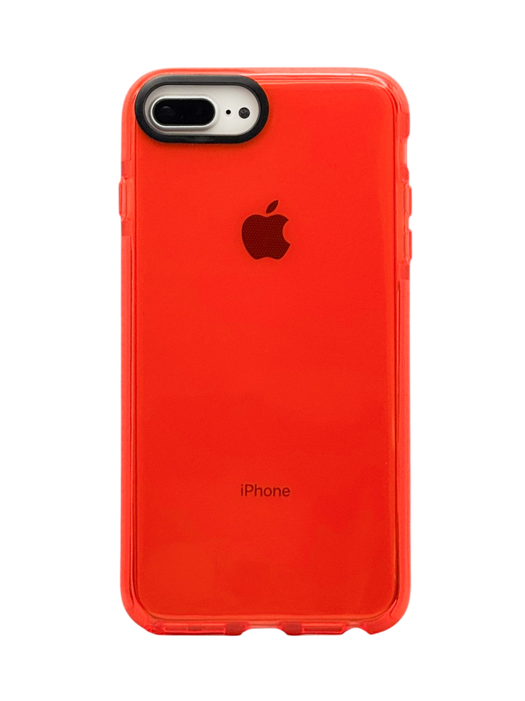 Funda Para iPhone 8 Plus / 7 Plus color Rojo neon