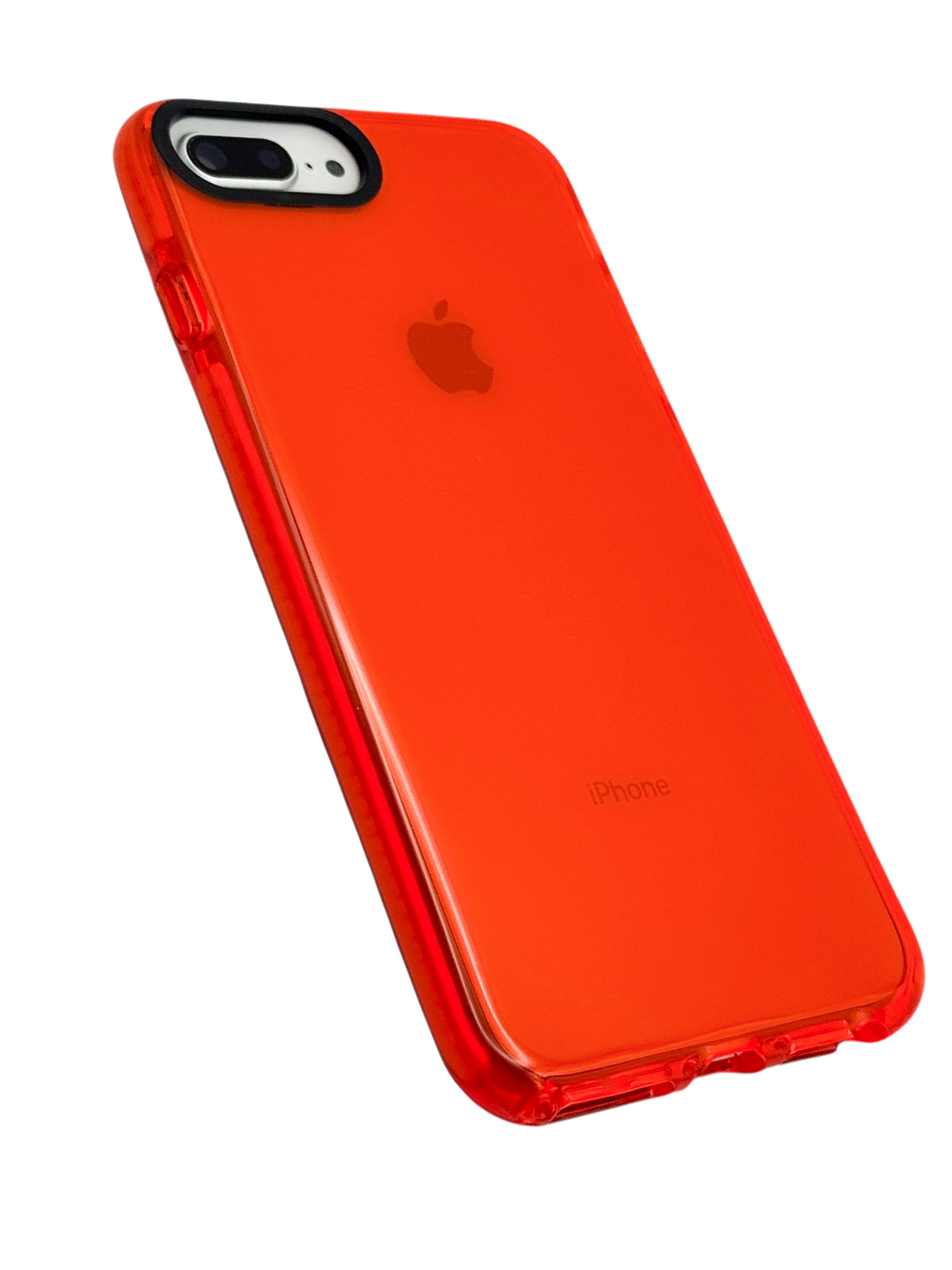 Funda Para iPhone 8 Plus / 7 Plus color Rojo neon
