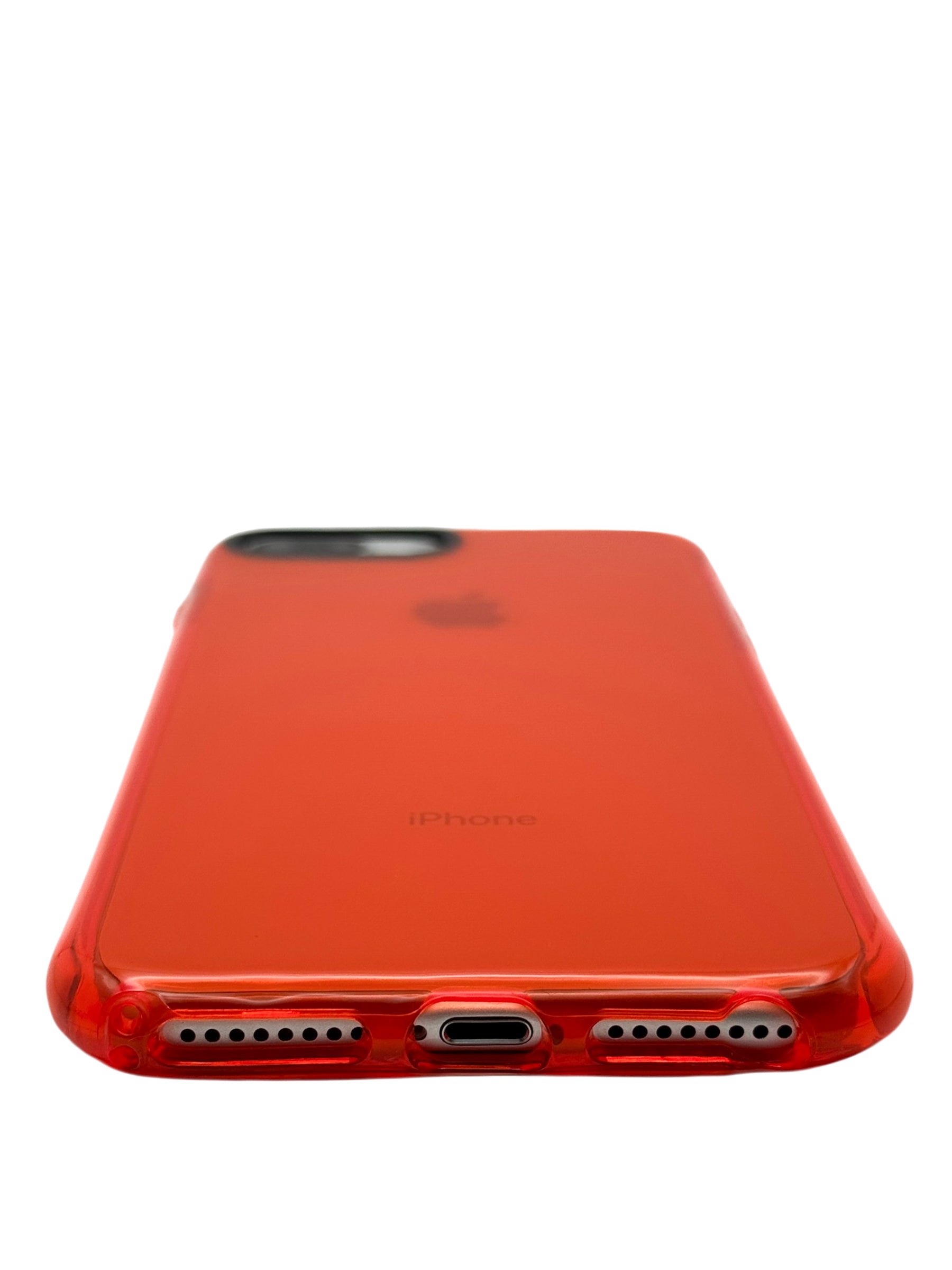 Funda Para iPhone 8 Plus / 7 Plus color Rojo neon