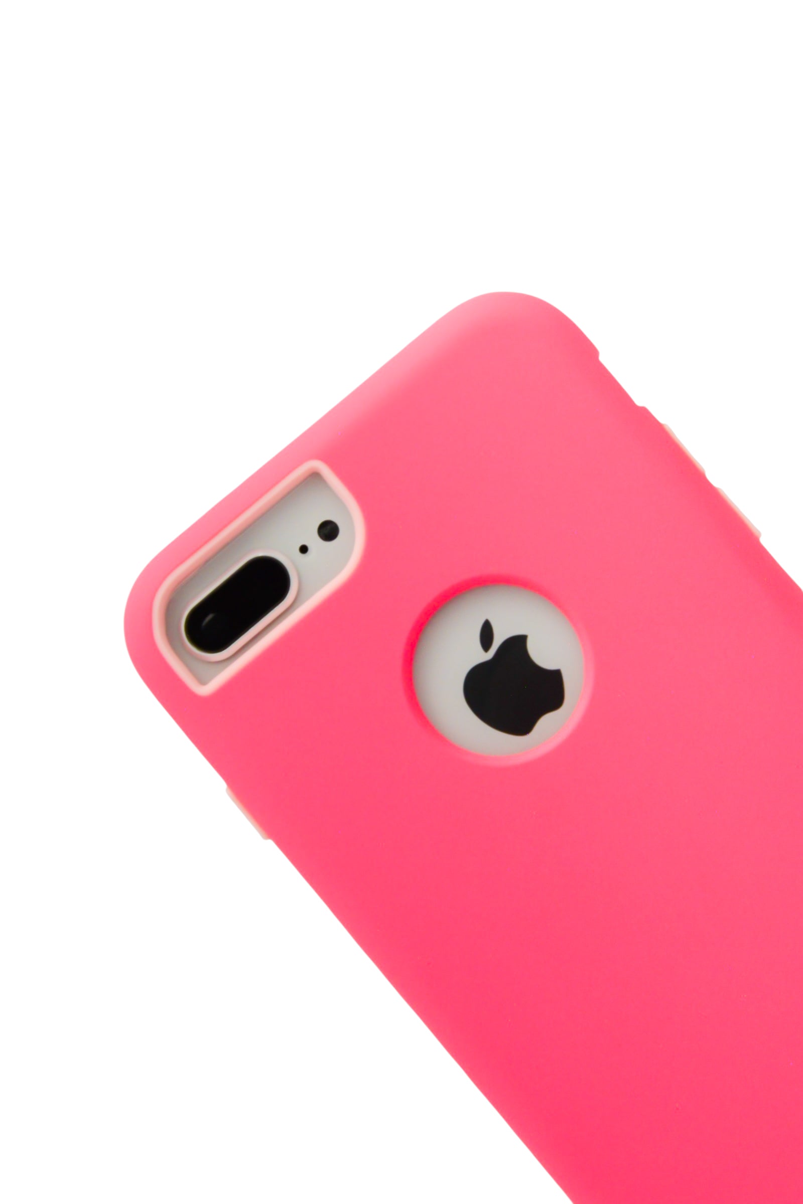 Funda slim Para iPhone 8 Plus / 7 Plus color rosa neon