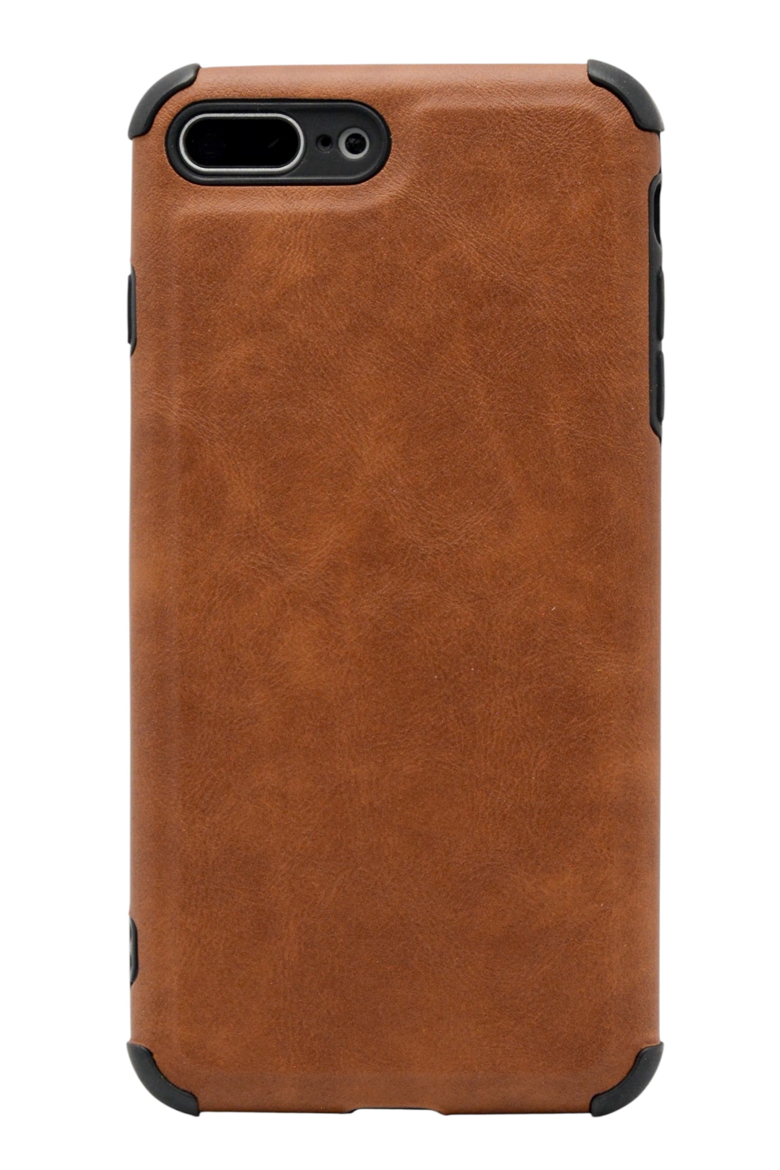 Funda estilo piel con esquinas reforzadas Para iPhone 8 Plus / 7 Plus color marron