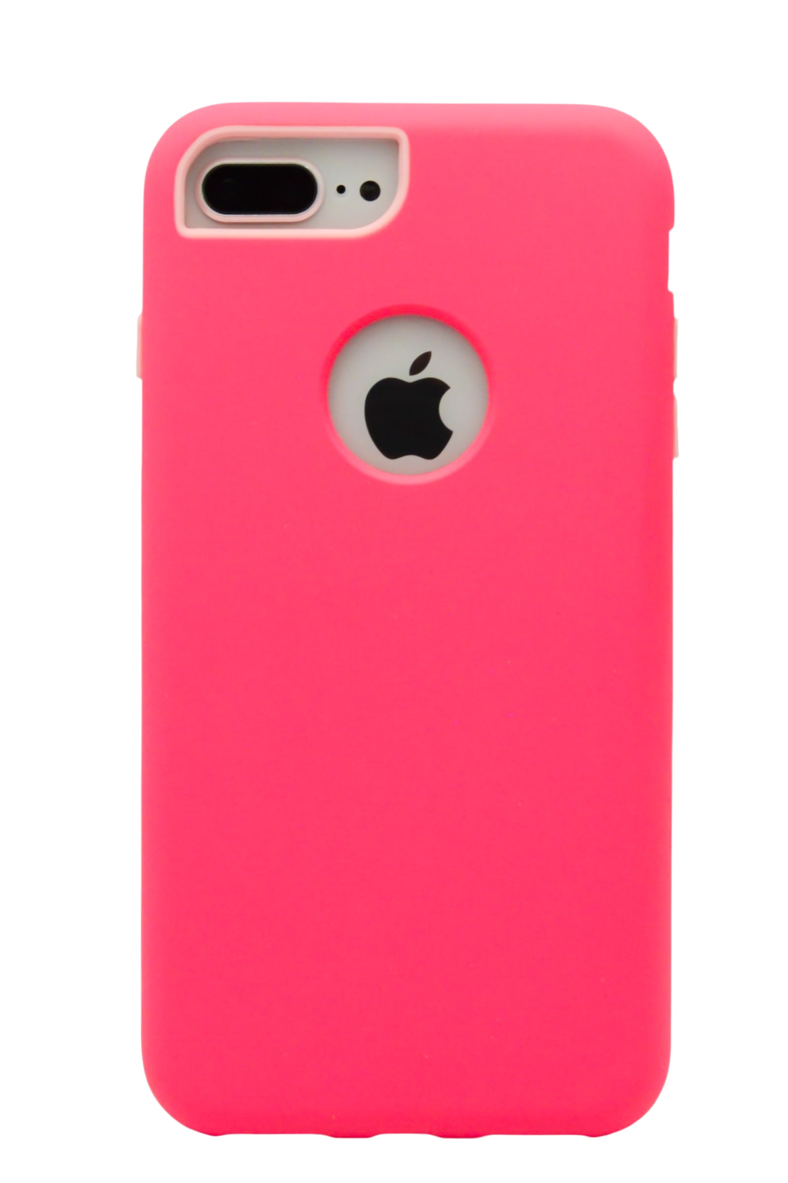 Funda slim Para iPhone 8 Plus / 7 Plus color rosa neon