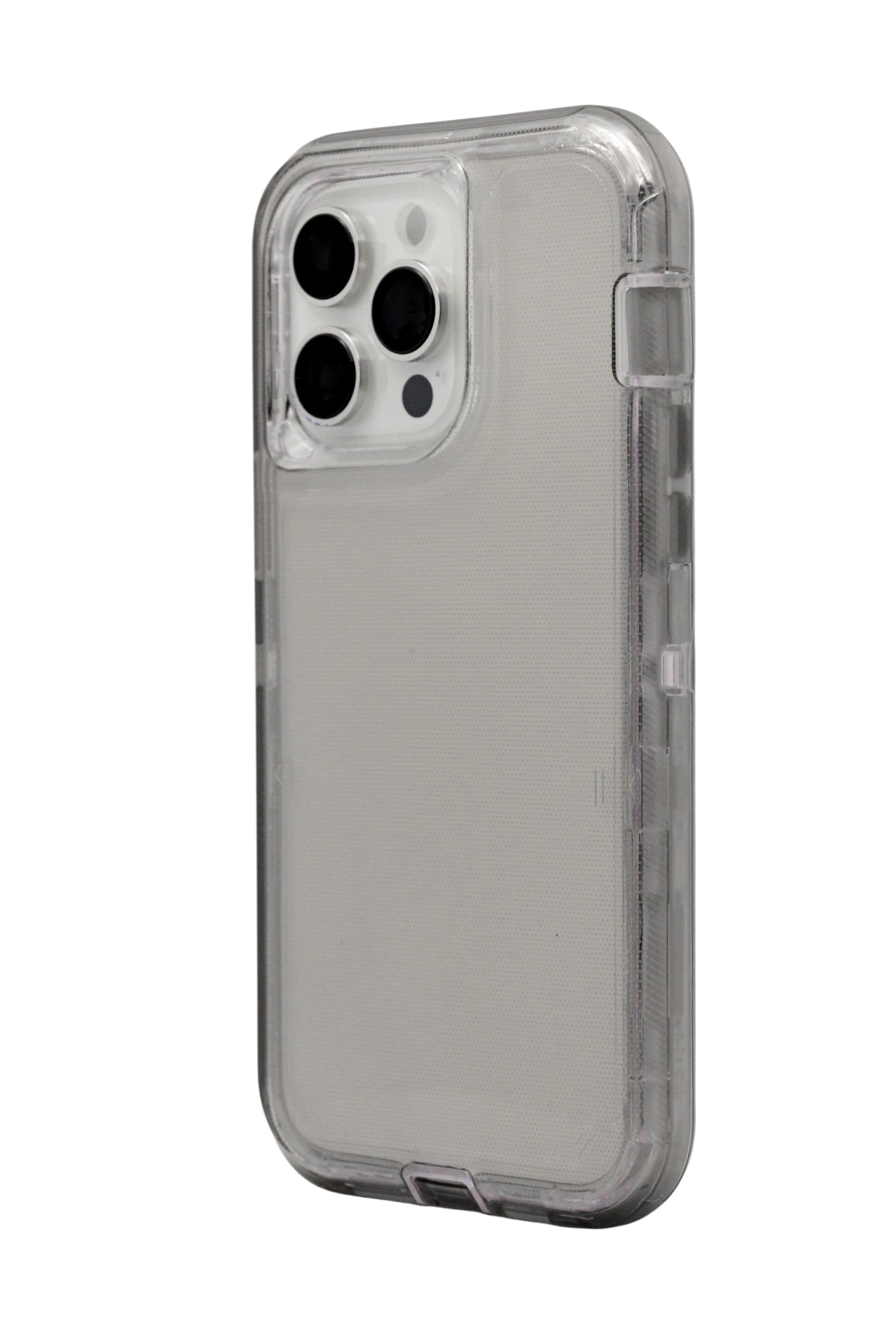 Funda para iPhone 14 Pro Max (6.7) uso rudo extremo 3 en 1 color Humo