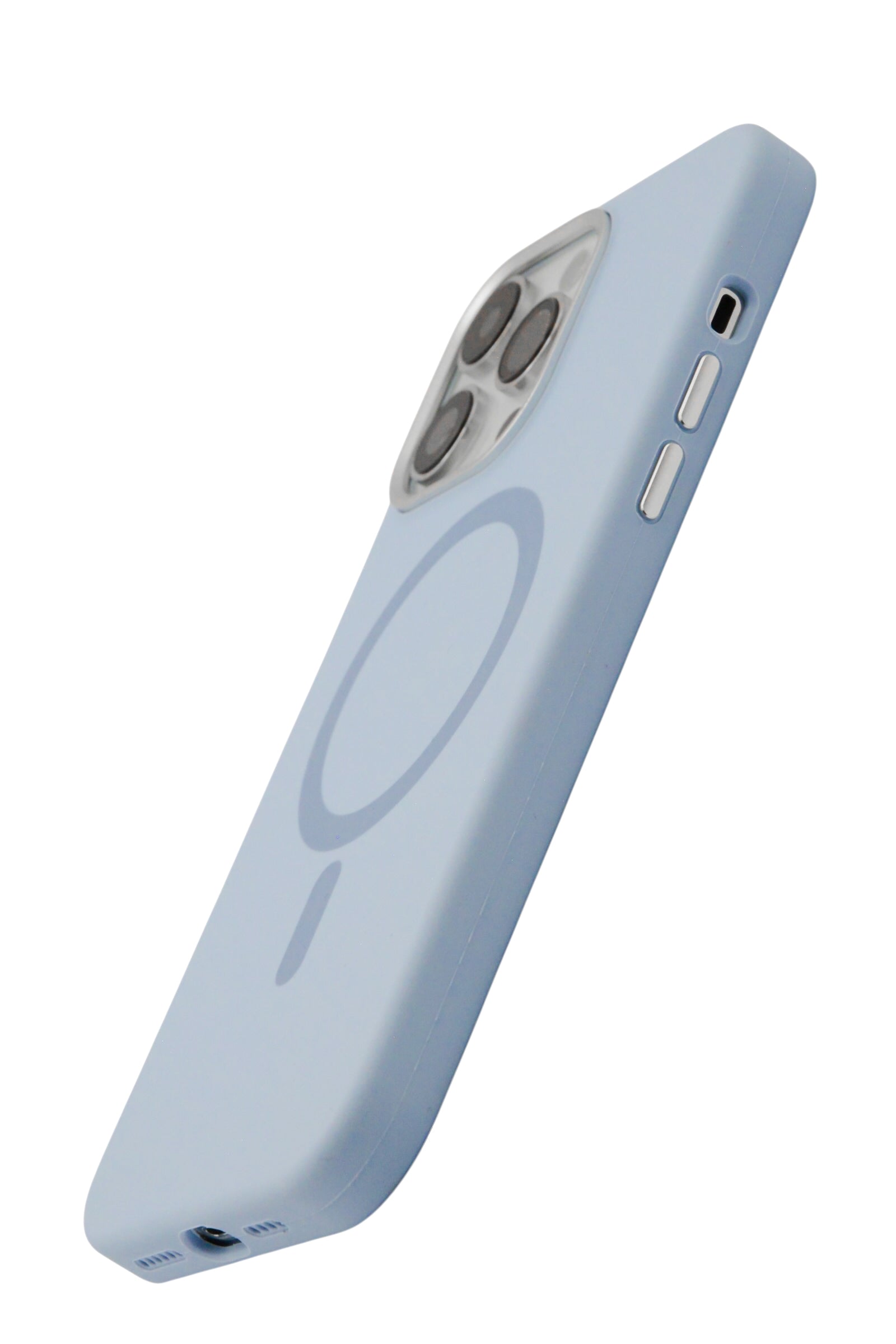 Funda para iPhone 13 Pro Max (6.7) silicona, compatible con magsafe, color Azul Claro