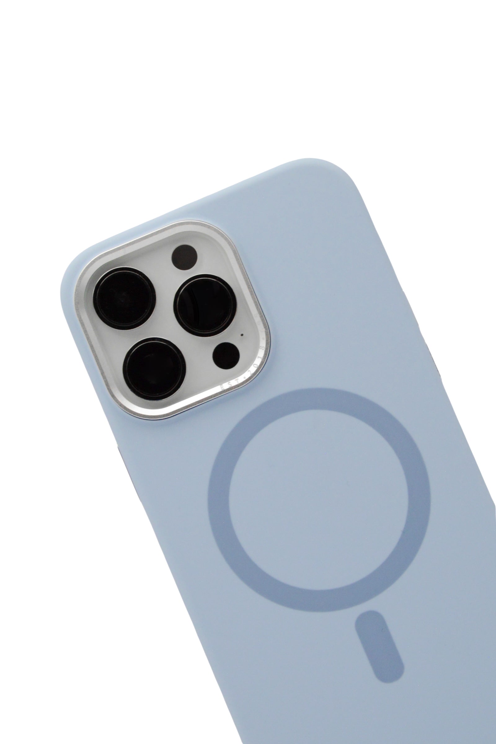 Funda para iPhone 14 Pro Max (6.7) silicona, compatible con magsafe, color Azul Claro