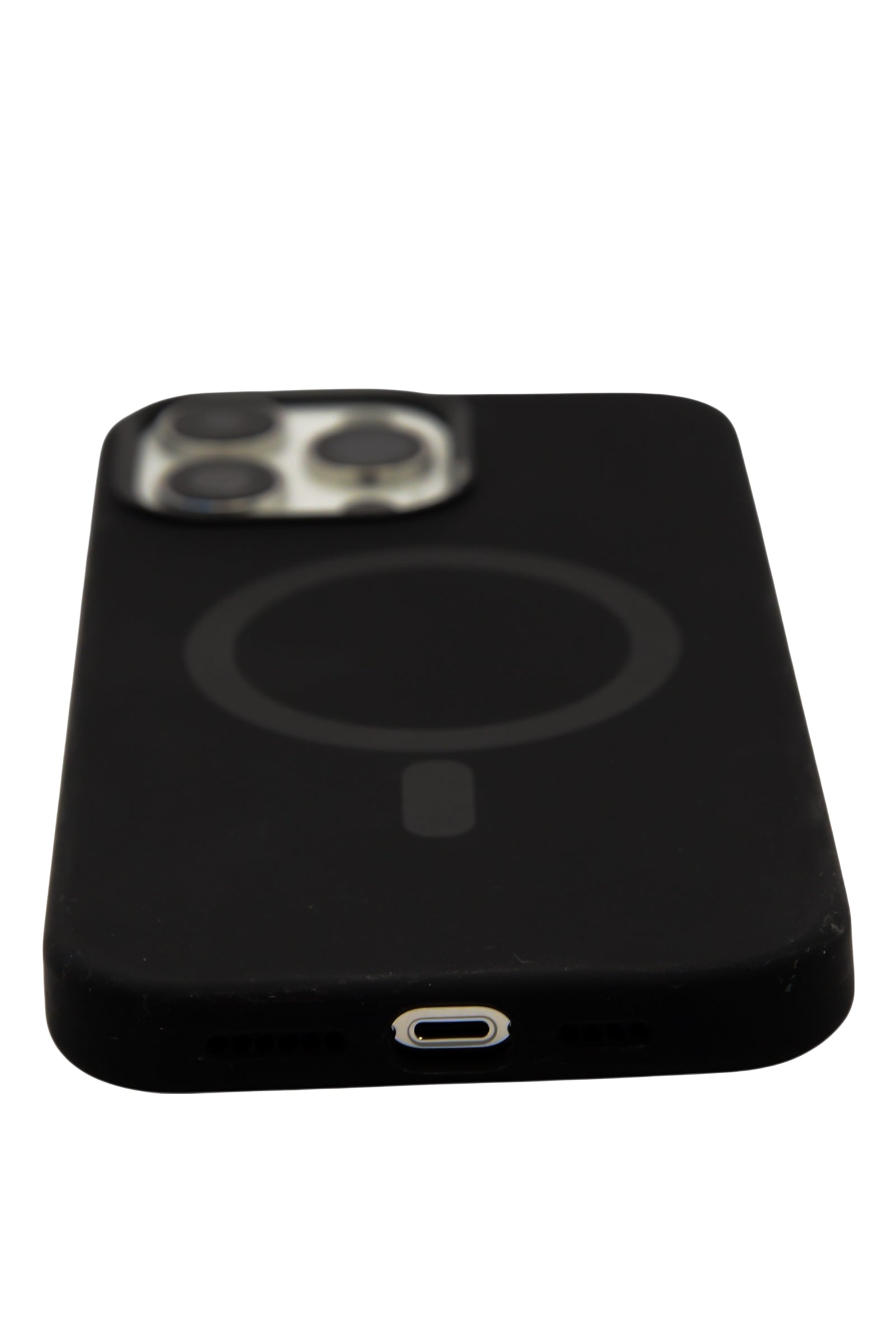 Funda para iPhone 14 Pro Max (6.7) silicona, compatible con magsafe, color Negro