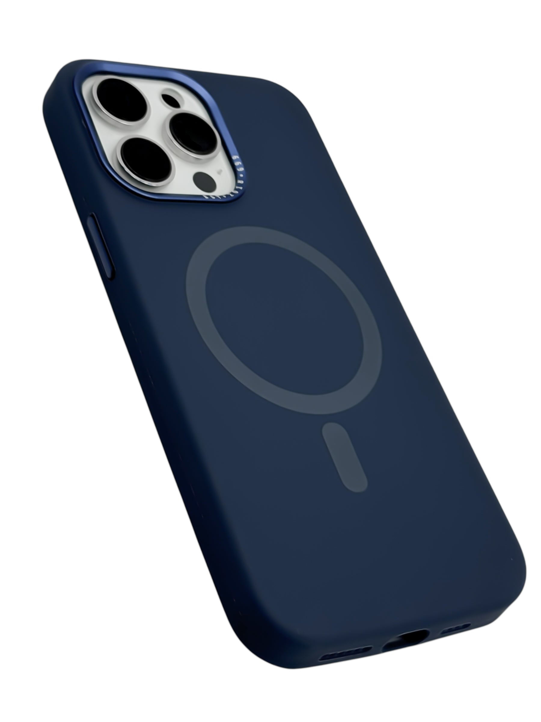Funda para iPhone 14 Pro Max (6.7) silicona, compatible con magsafe, color Azul Marino
