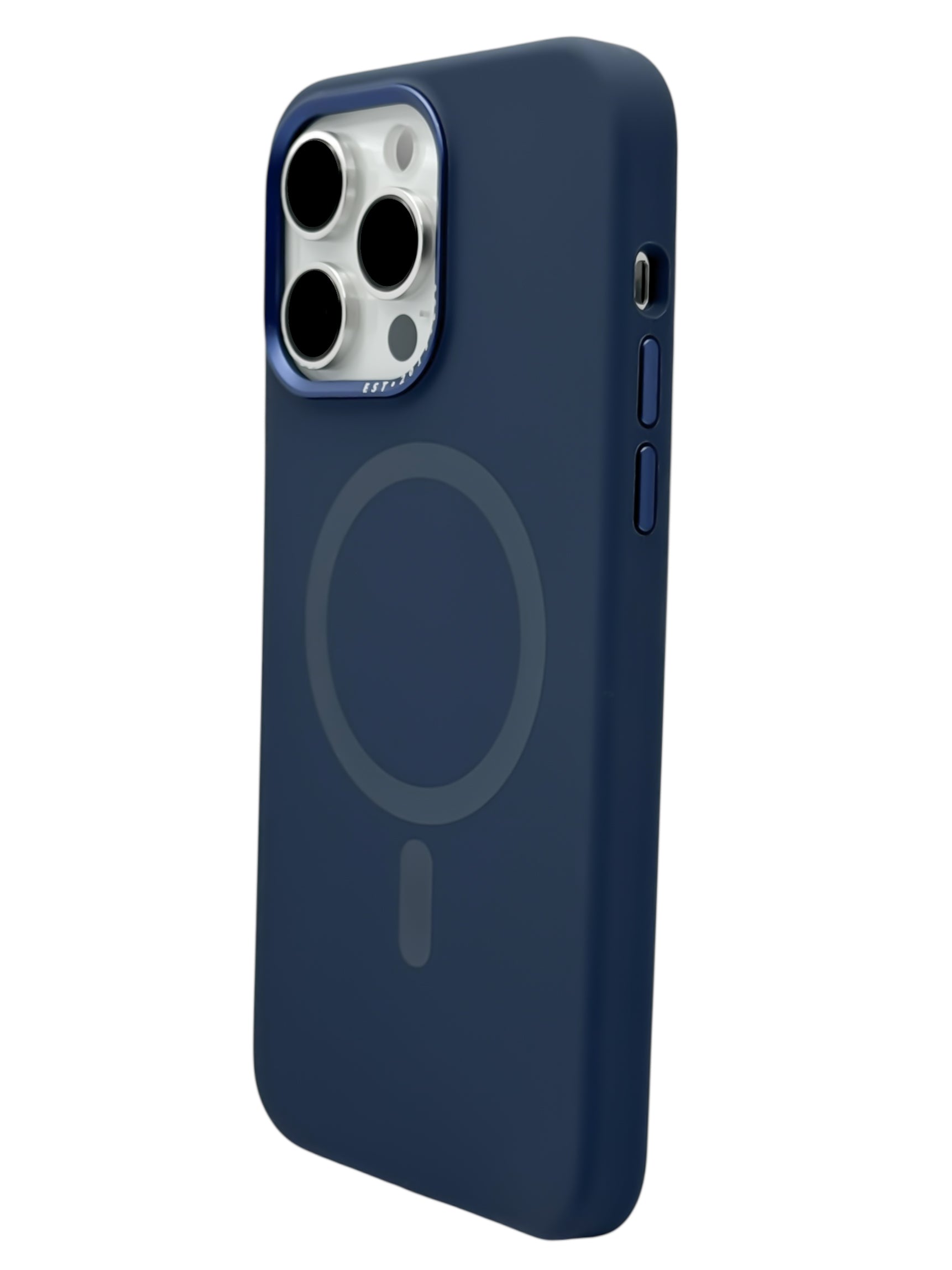 Funda para iPhone 14 Pro Max (6.7) silicona, compatible con magsafe, color Azul Marino
