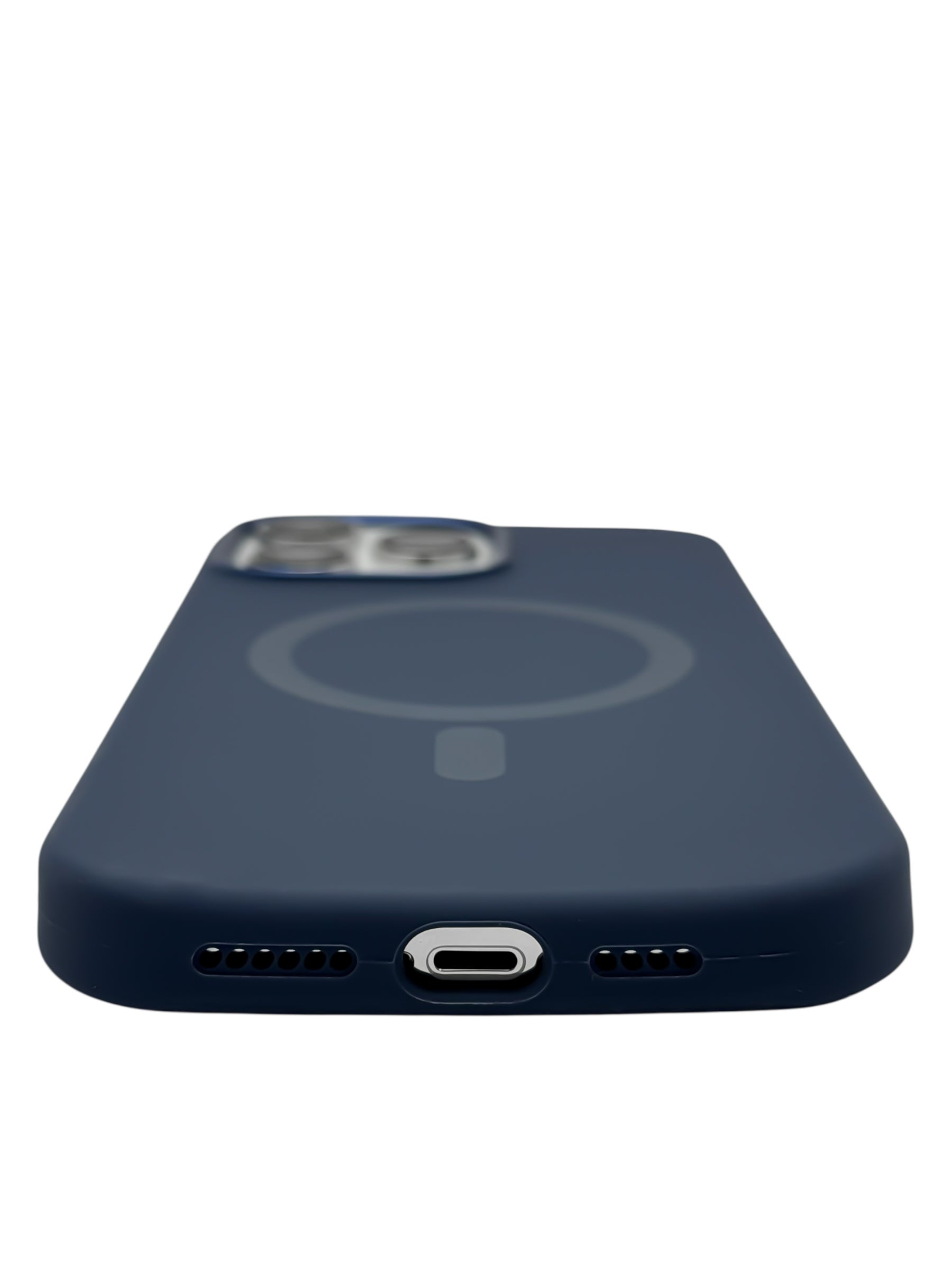 Funda para iPhone 14 Pro Max (6.7) silicona, compatible con magsafe, color Azul Marino