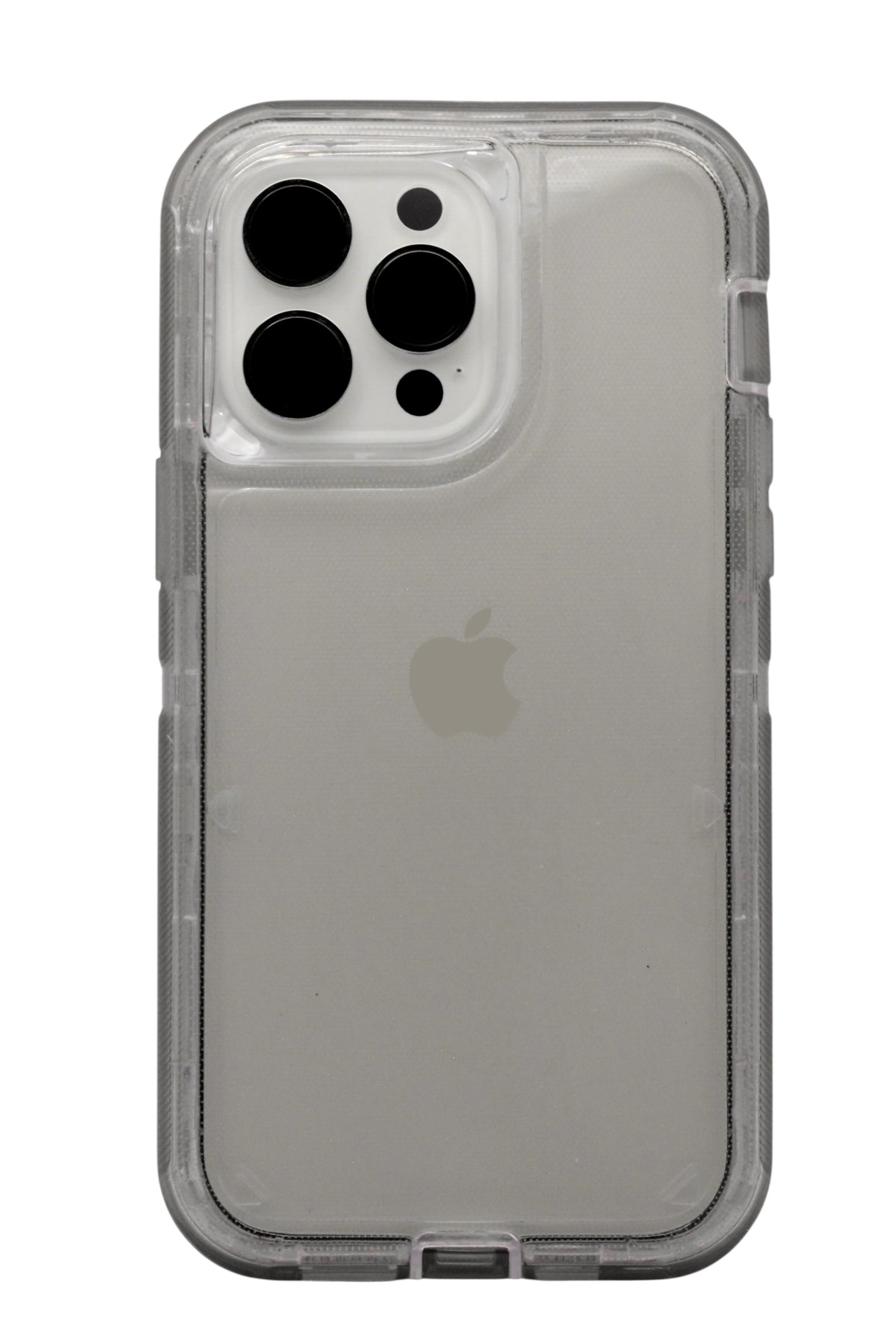 Funda para iPhone 14 Pro Max (6.7) uso rudo extremo 3 en 1 color Humo