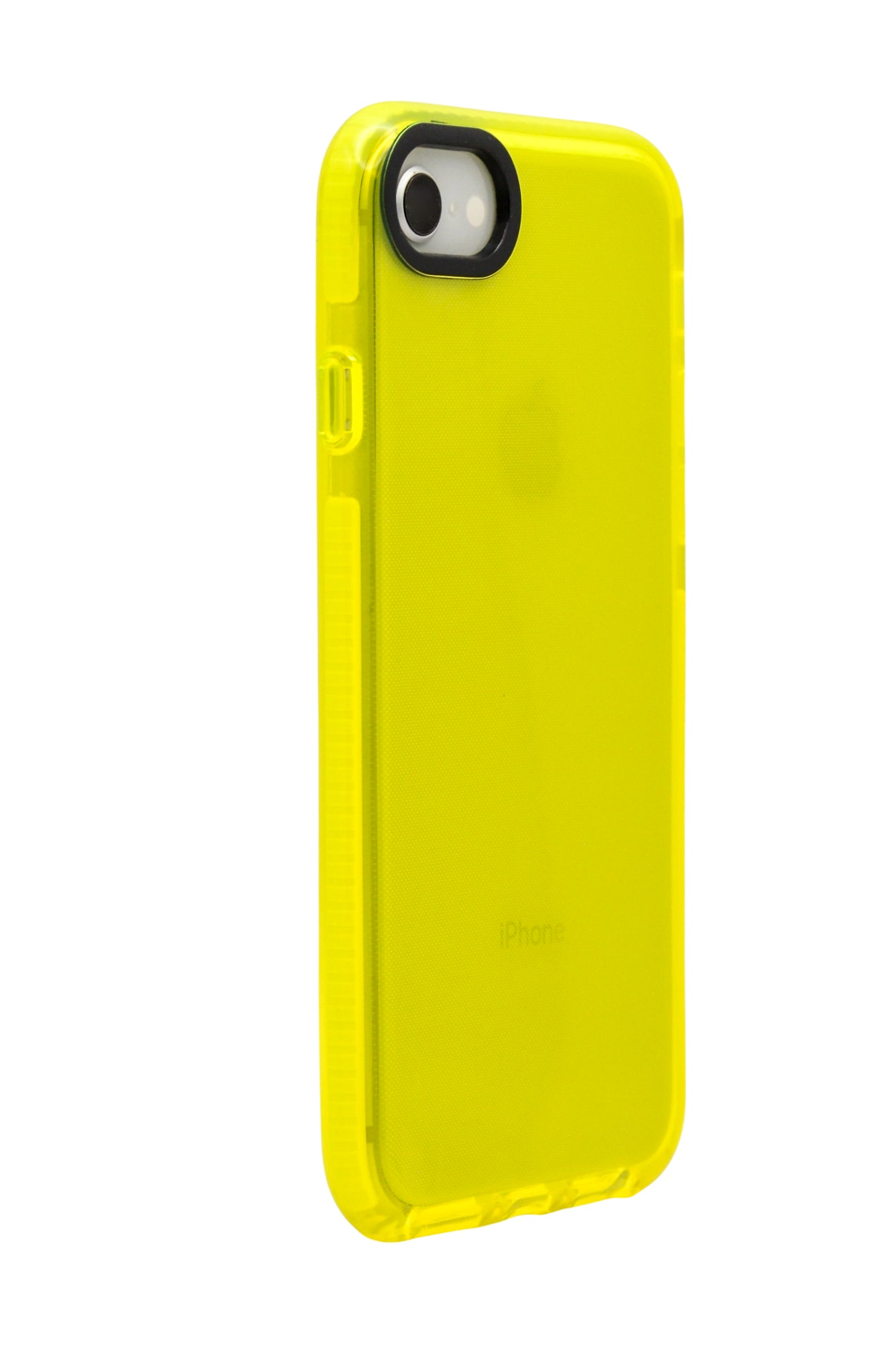 Funda para iPhone 8 / 7 / SE neon de silicon color amarillo