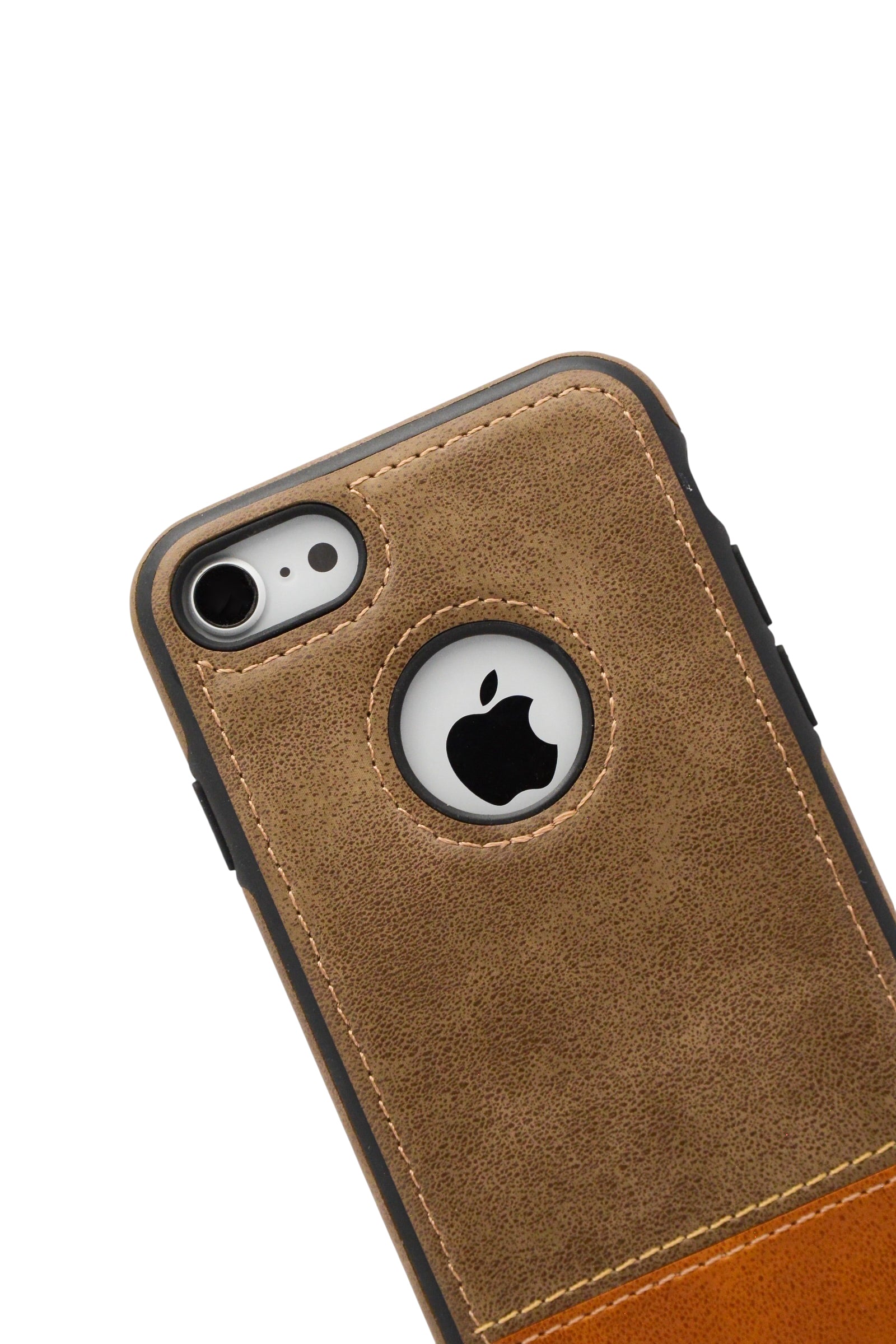 Funda para iPhone 8 / 7 tipo biel bicolor color Cafe