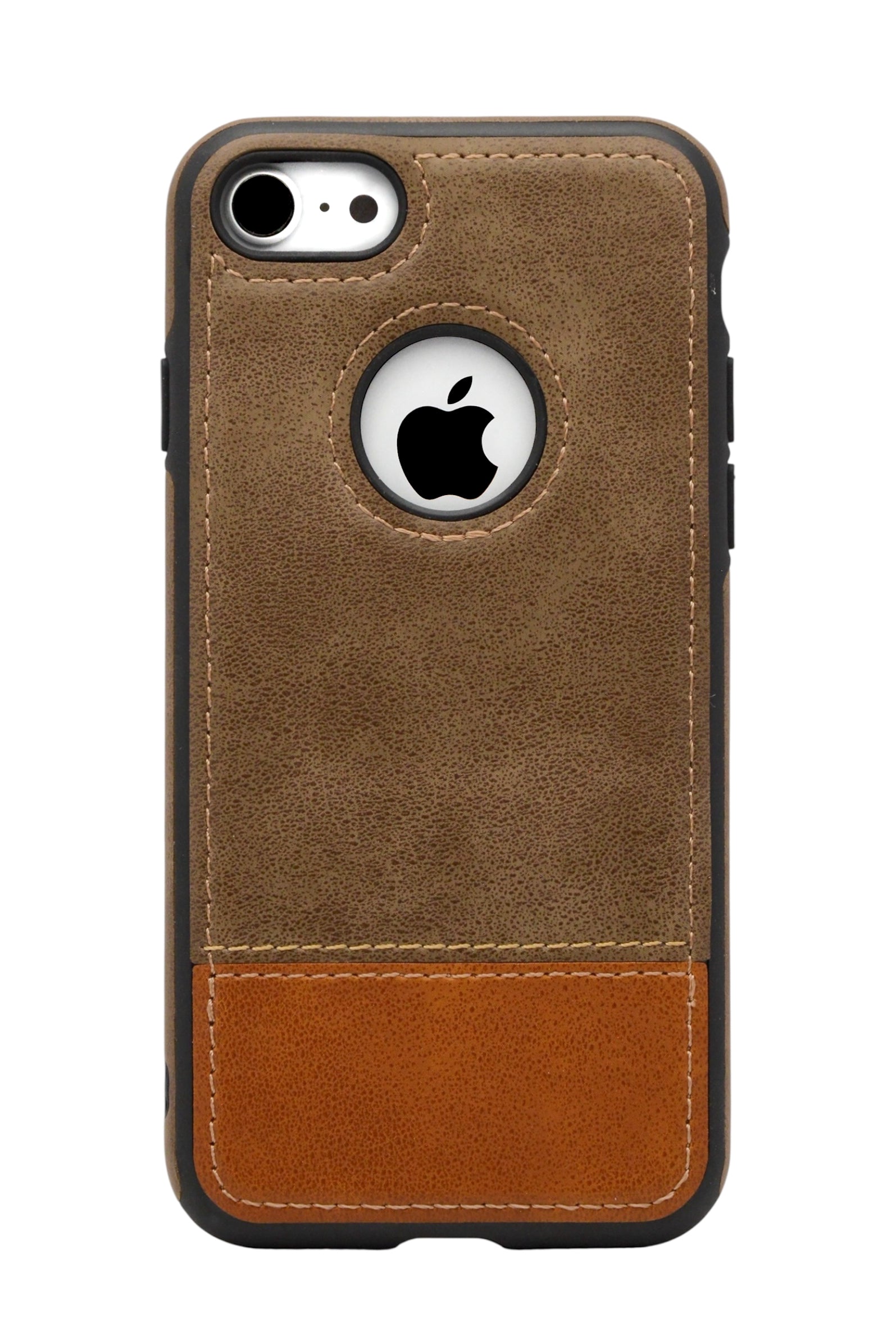 Funda para iPhone 8 / 7 tipo biel bicolor color Cafe
