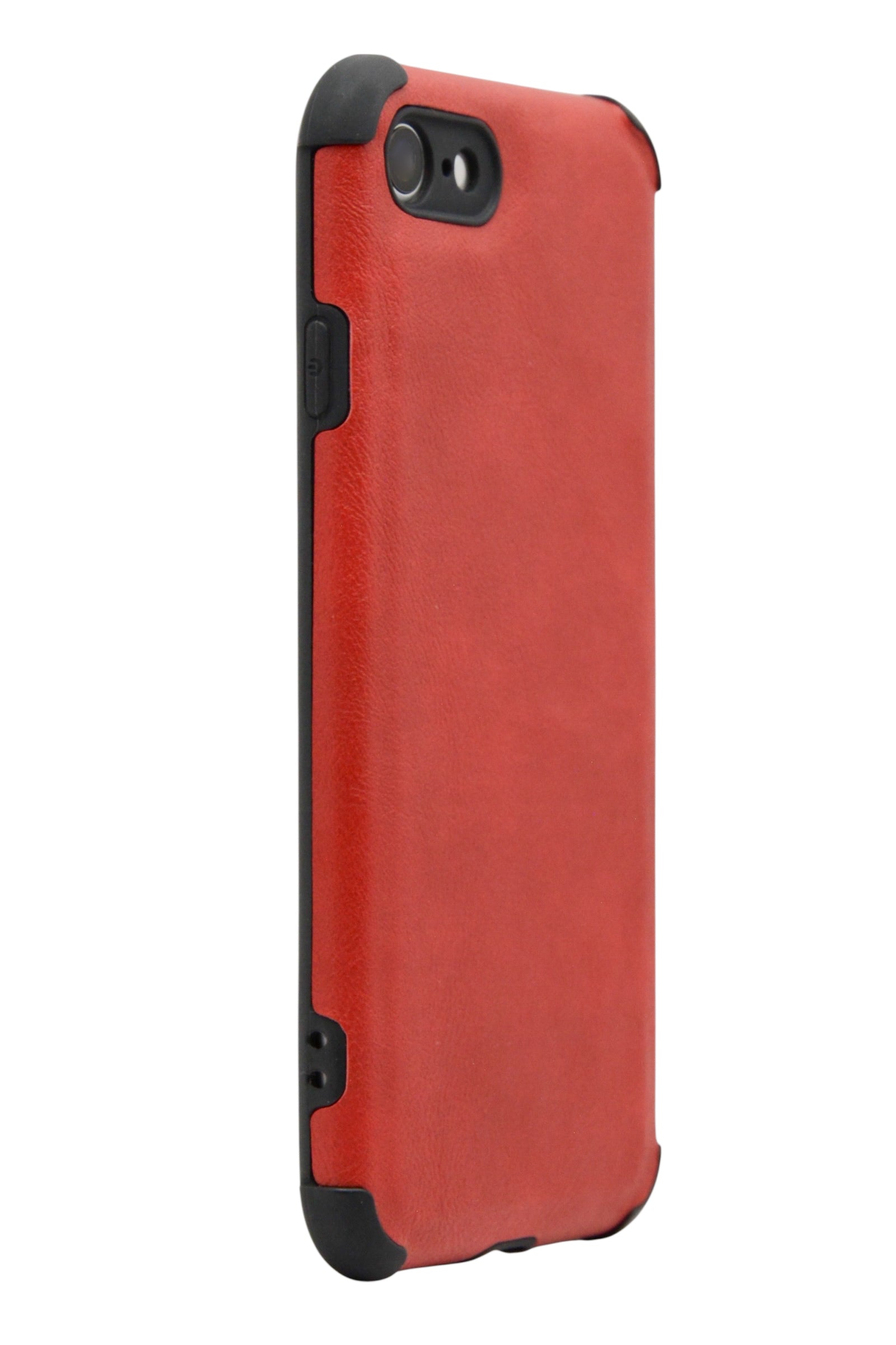 Funda estilo piel con esquinas reforzadas Para iPhone 8 / 7 / SE  color Rojo