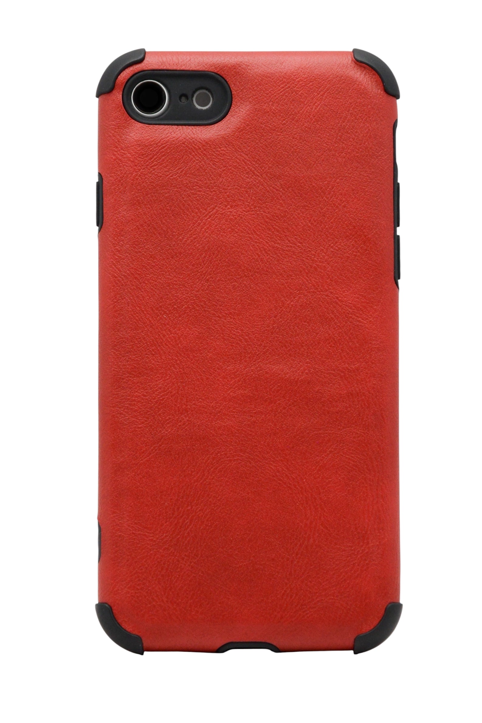 Funda estilo piel con esquinas reforzadas Para iPhone 8 / 7 / SE  color Rojo
