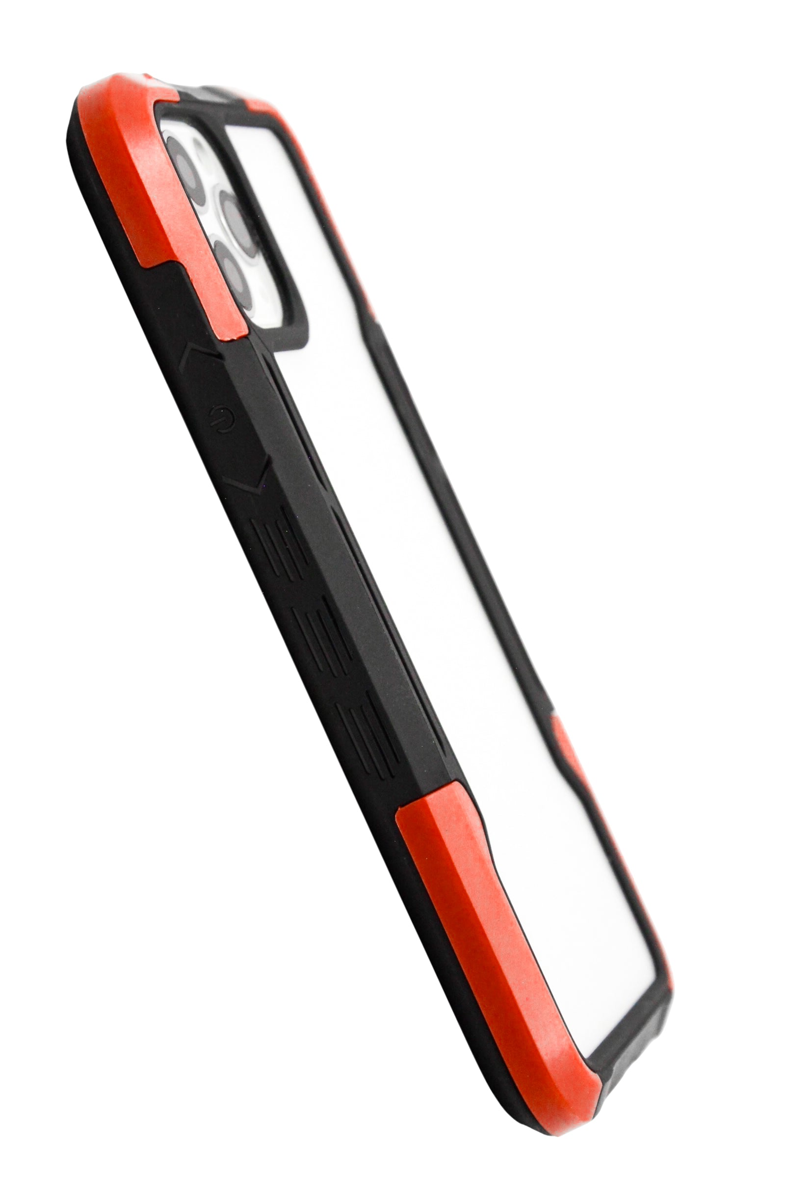 Funda transparente uso rudo para iPhone 11 Pro (5.8)  color Rojo