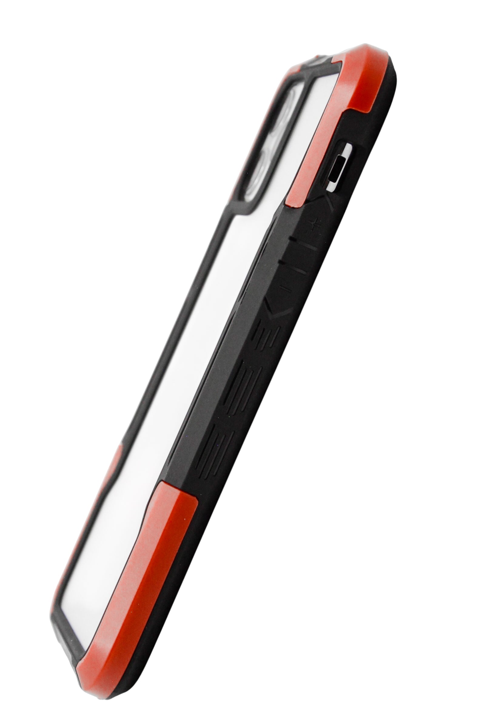 Funda transparente uso rudo para iPhone 11 Pro (5.8)  color Rojo