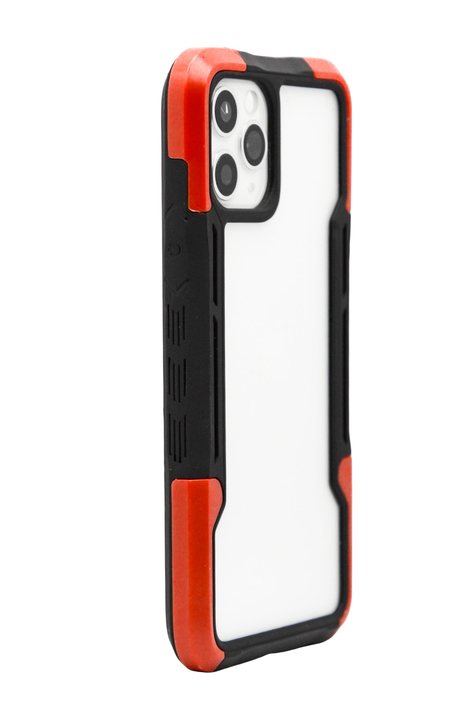 Funda transparente uso rudo para iPhone 11 Pro (5.8)  color Rojo