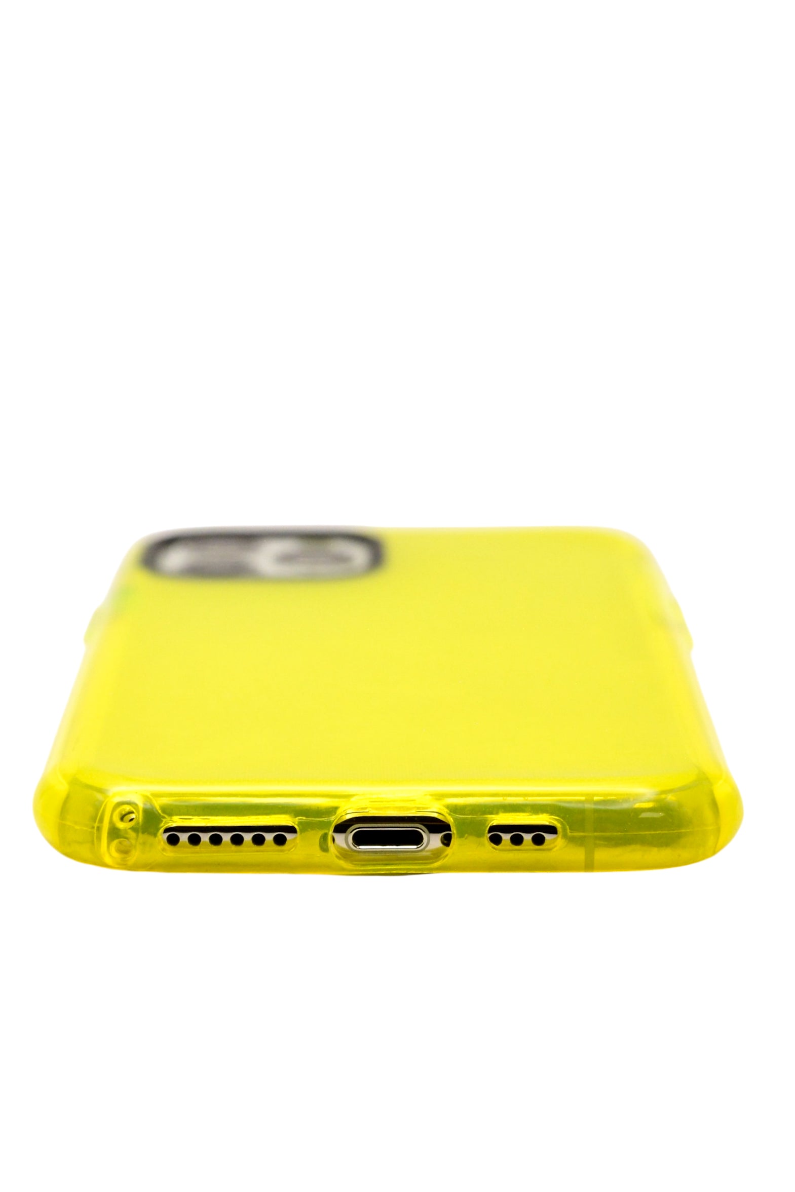 Funda para iPhone 11 Pro (5.8) neon de silicon color amarillo