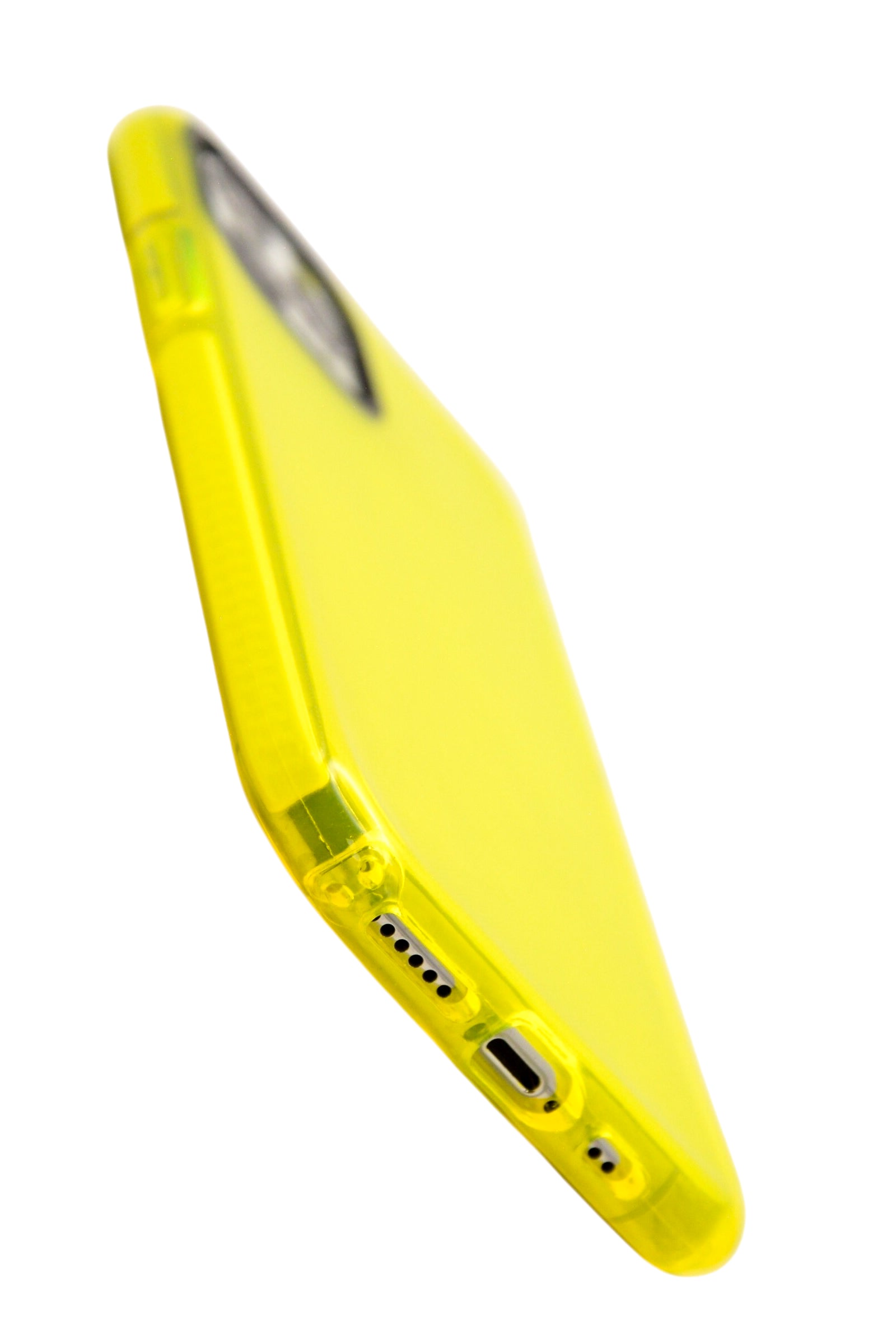 Funda para iPhone 11 Pro (5.8) neon de silicon color amarillo