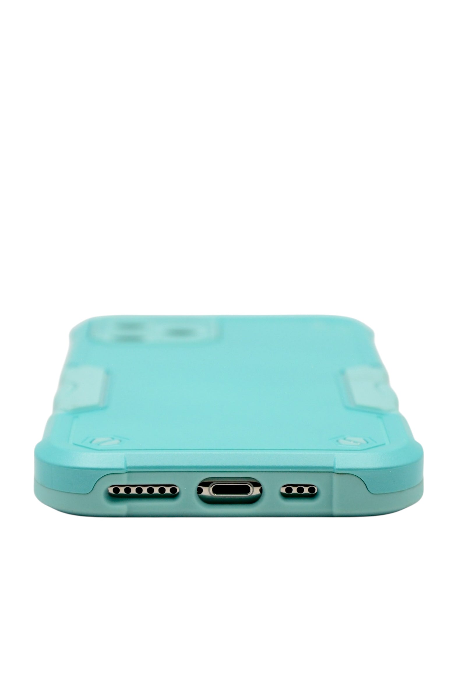 Funda para iPhone 11 pro (5.8) Uso rudo con protección de cámara y agarre ergonómico color menta