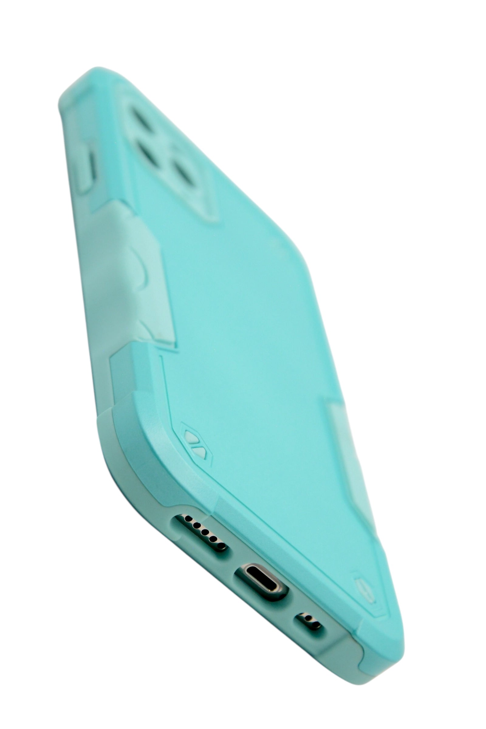 Funda para iPhone 11 pro (5.8) Uso rudo con protección de cámara y agarre ergonómico color menta