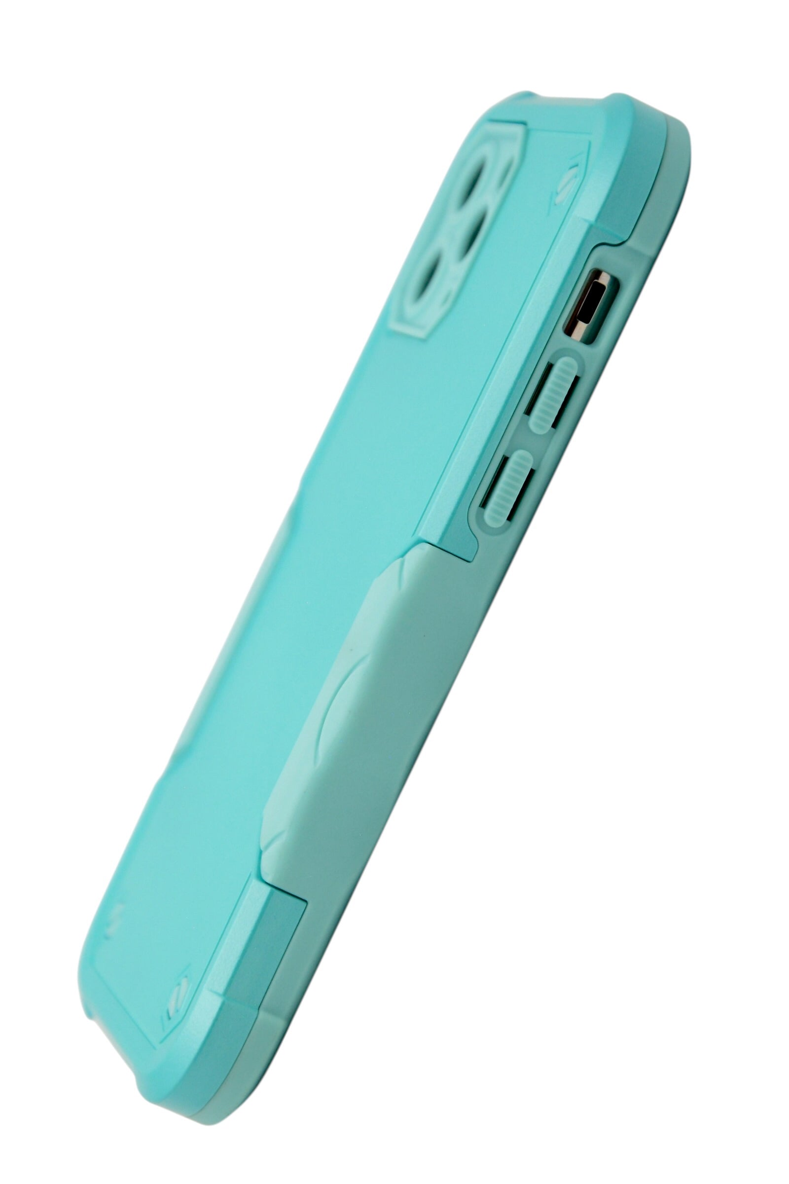 Funda para iPhone 11 pro (5.8) Uso rudo con protección de cámara y agarre ergonómico color menta