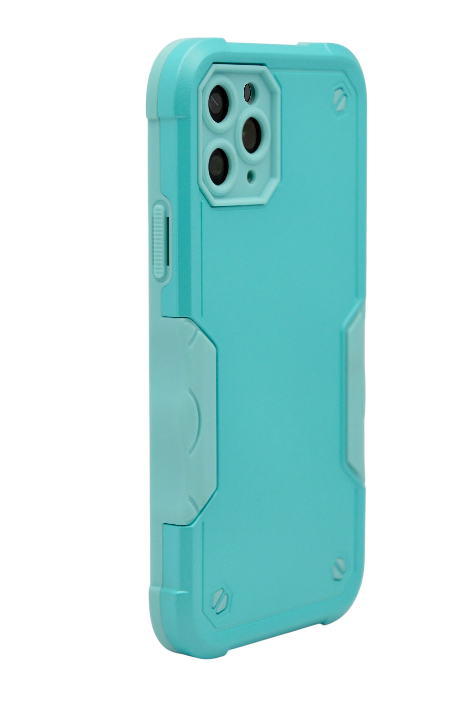 Funda para iPhone 11 pro (5.8) Uso rudo con protección de cámara y agarre ergonómico color menta