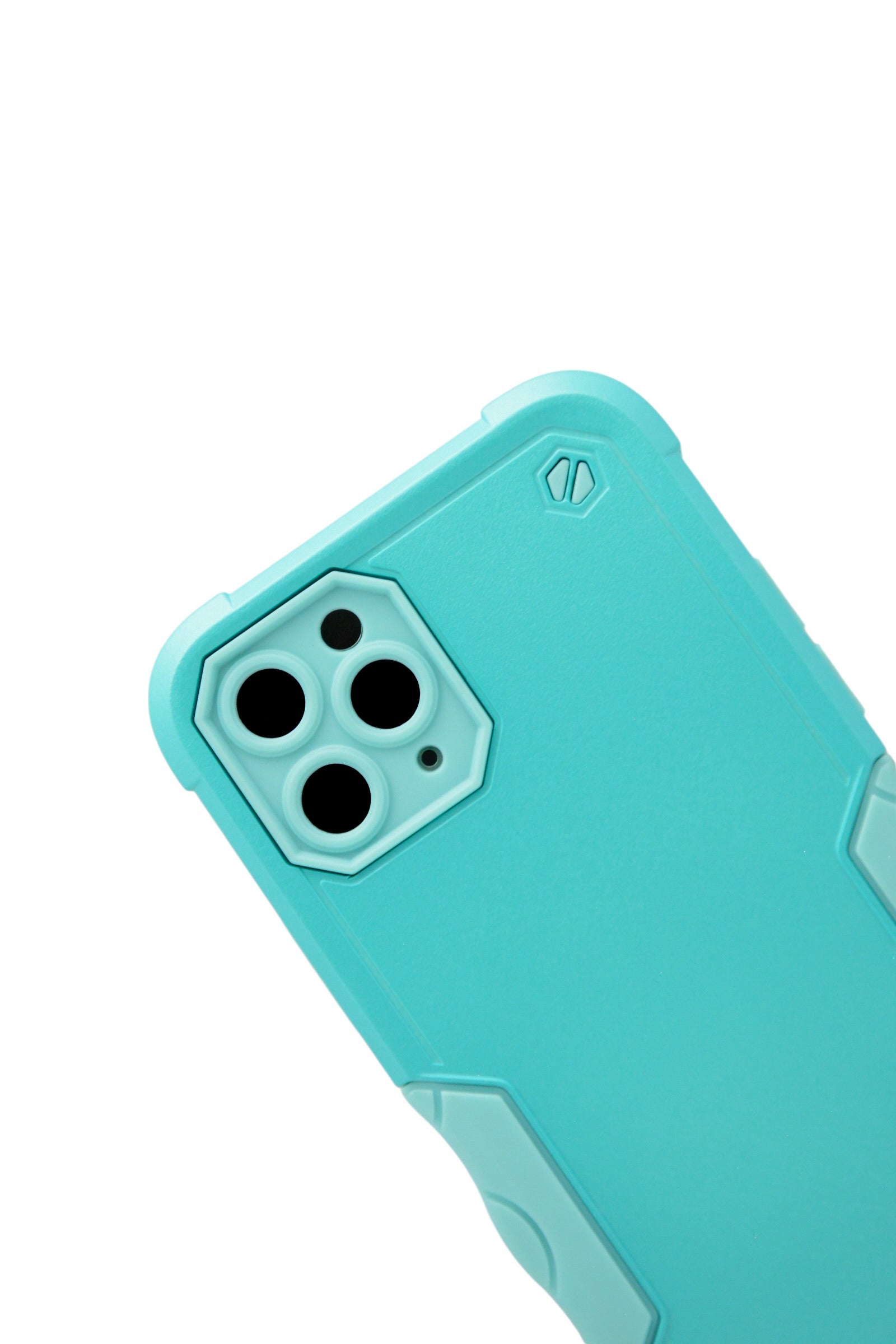 Funda para iPhone 11 pro (5.8) Uso rudo con protección de cámara y agarre ergonómico color menta