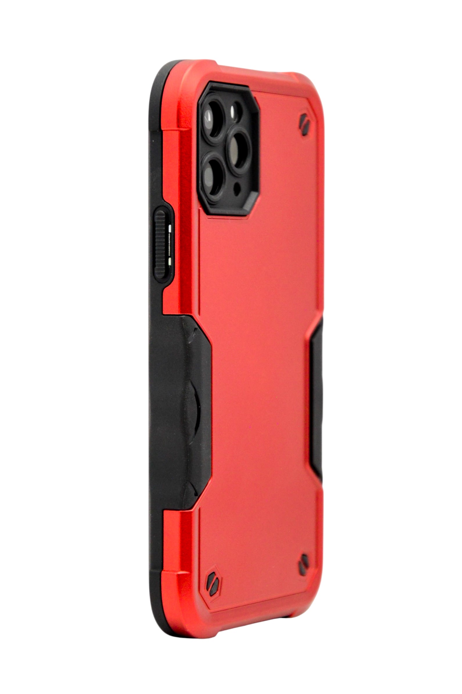 Funda para iPhone 11 pro (5.8) Uso rudo con protección de cámara y agarre ergonómico color Rojo