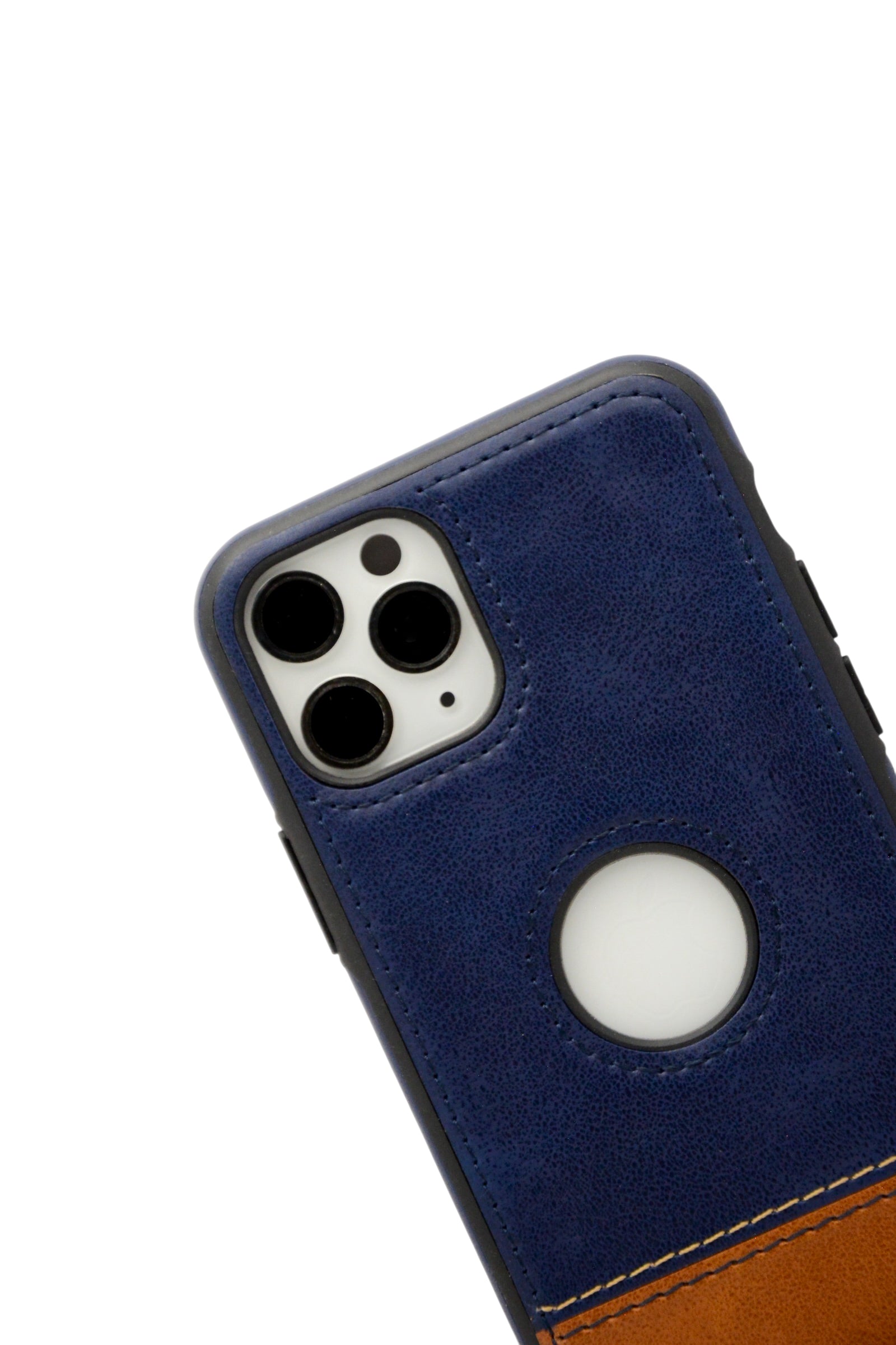 Funda para iPhone 11 pro (5.8) tipo biel bicolor color Azul