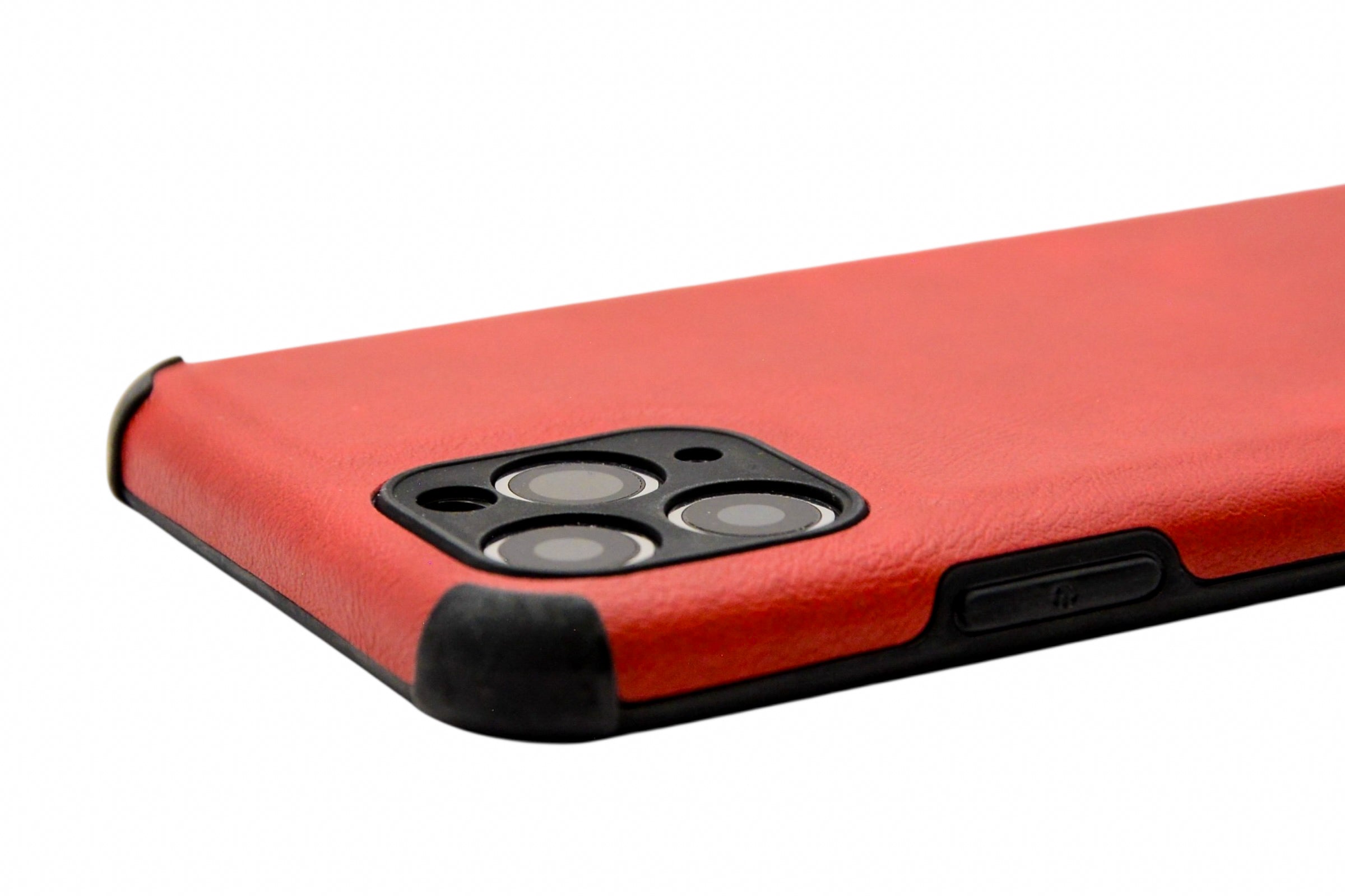 Funda estilo piel con esquinas reforzadas Para iPhone 11 Pro (5.8)  color Rojo