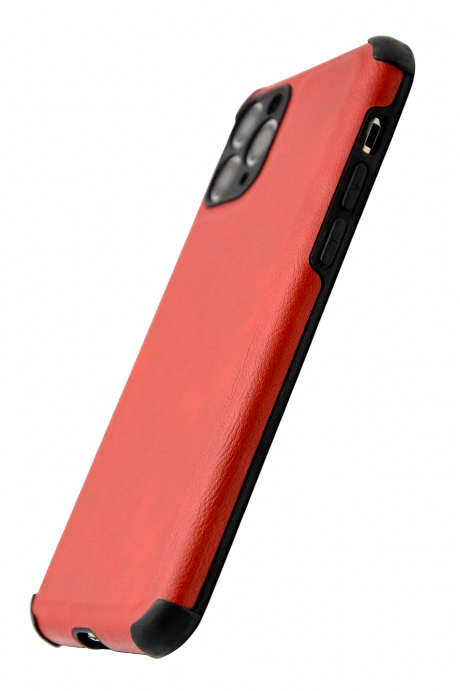 Funda estilo piel con esquinas reforzadas Para iPhone 11 Pro (5.8)  color Rojo