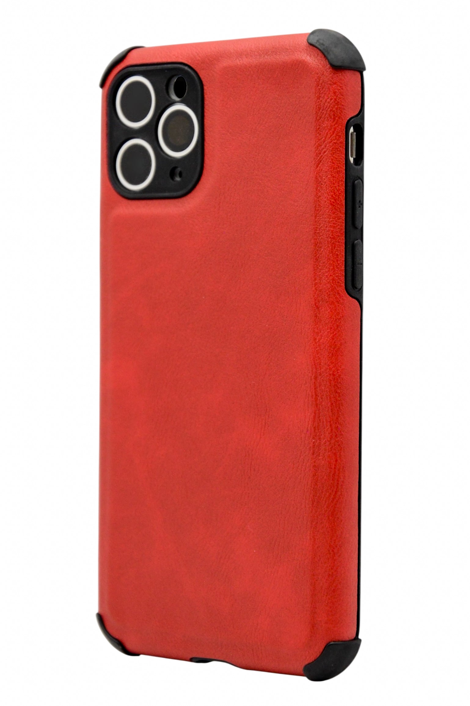 Funda estilo piel con esquinas reforzadas Para iPhone 11 Pro (5.8)  color Rojo