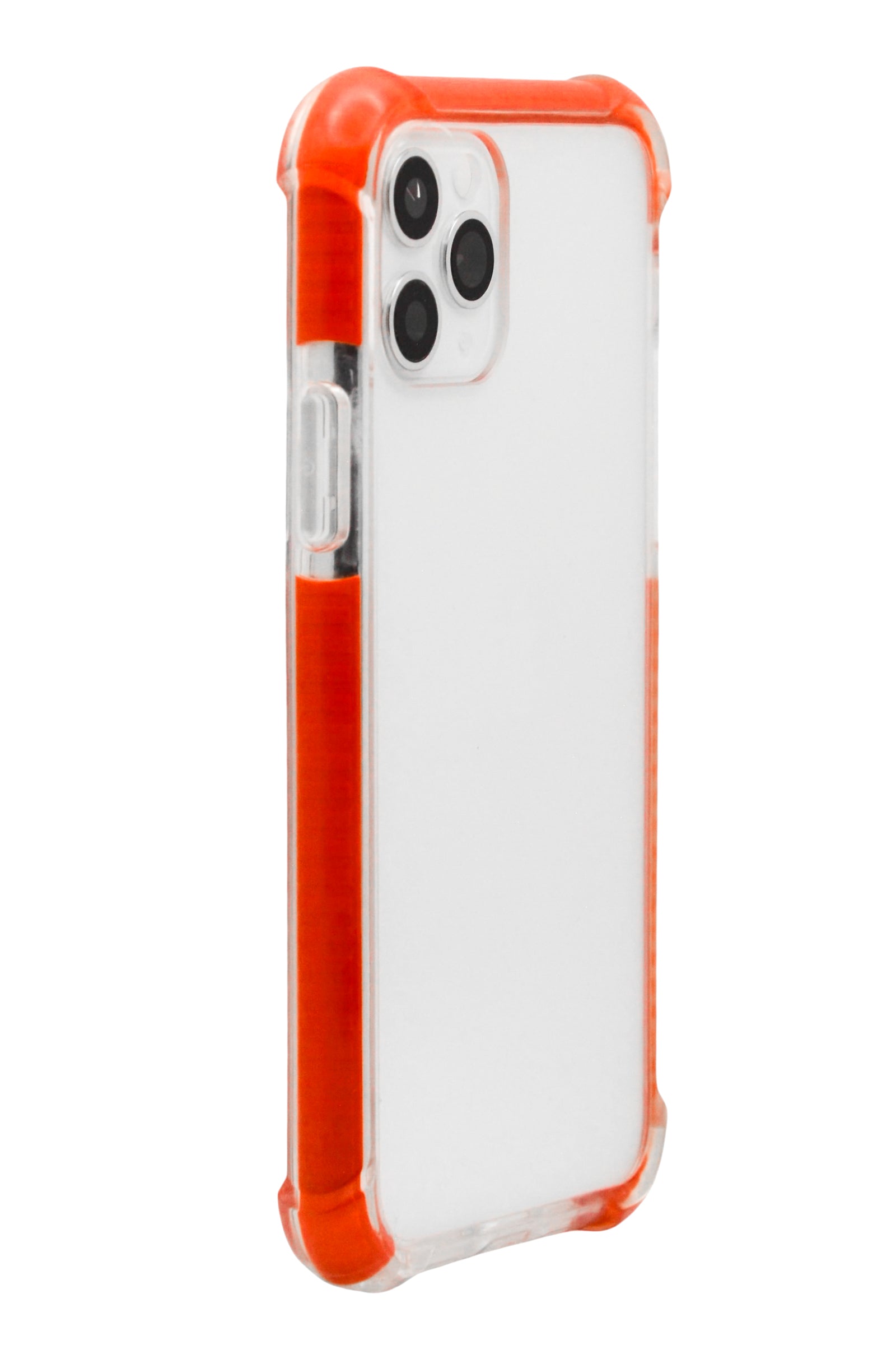 Funda para iPhone 11 Pro (5.8)  transparente con esquinas reforzadas antigolpes bordes Rojos