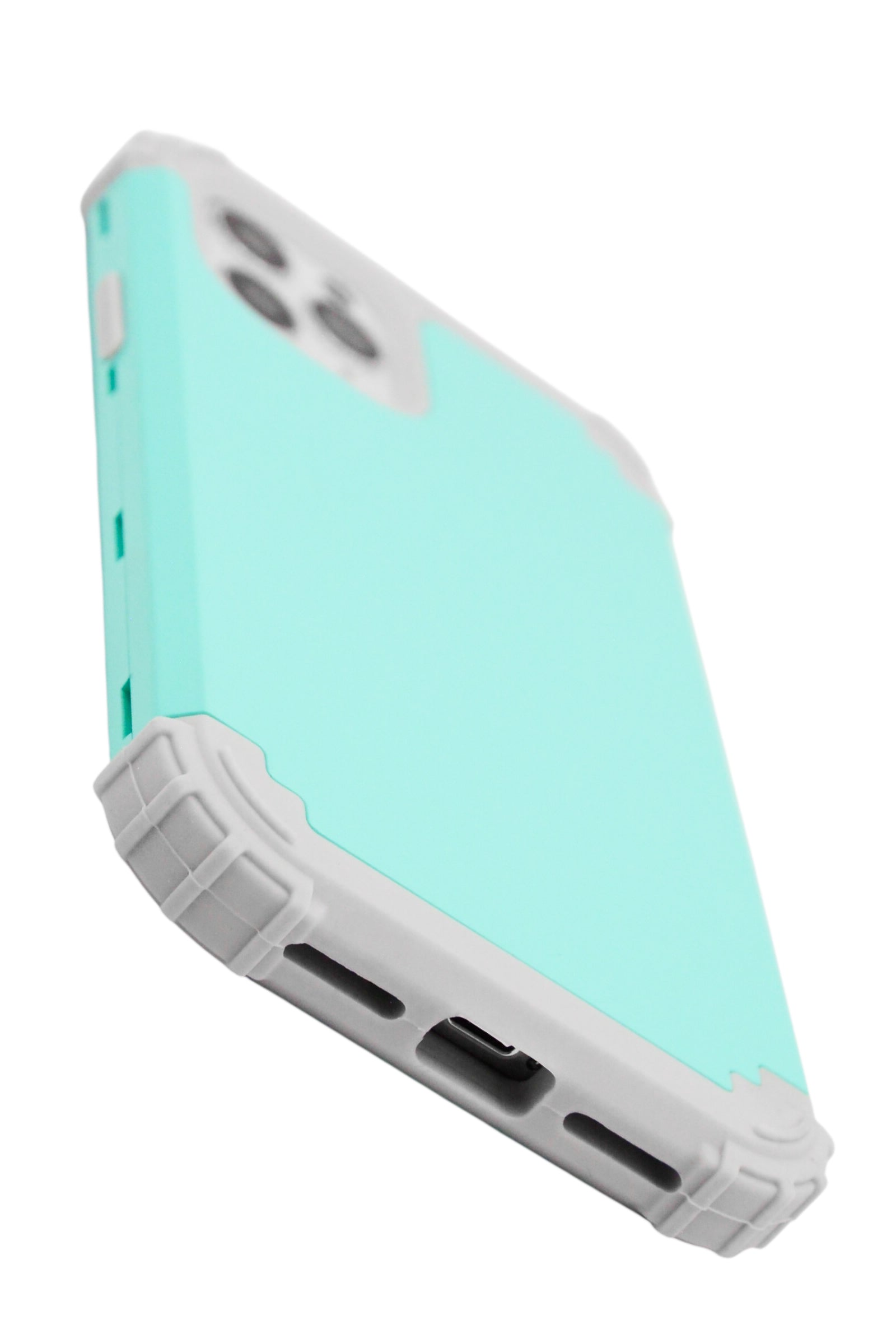 Funda para iPhone 11 pro (5.8) Uso rudo desarmable en 2 piezas, con esquinas reforzadas, color menta