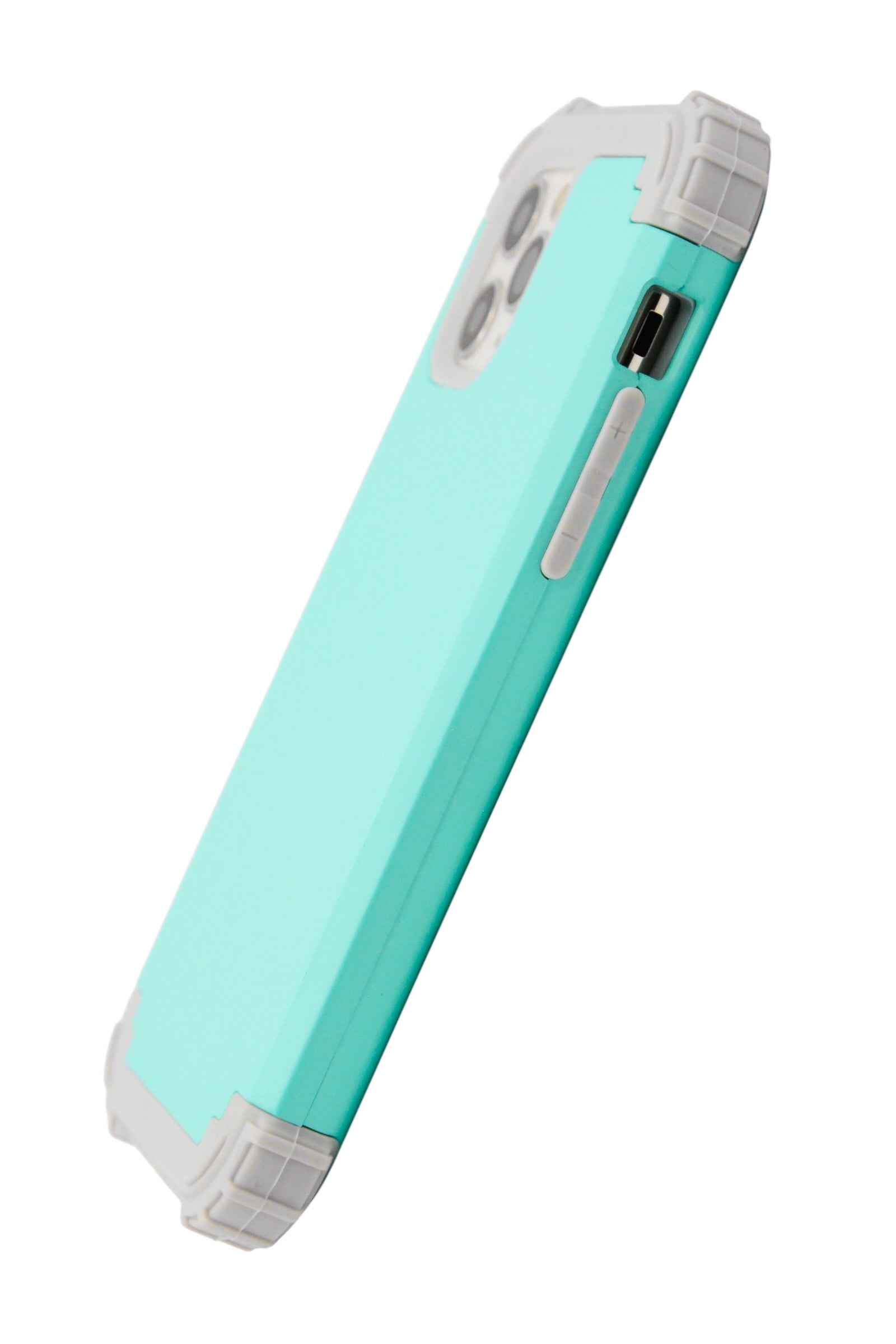 Funda para iPhone 11 pro (5.8) Uso rudo desarmable en 2 piezas, con esquinas reforzadas, color menta