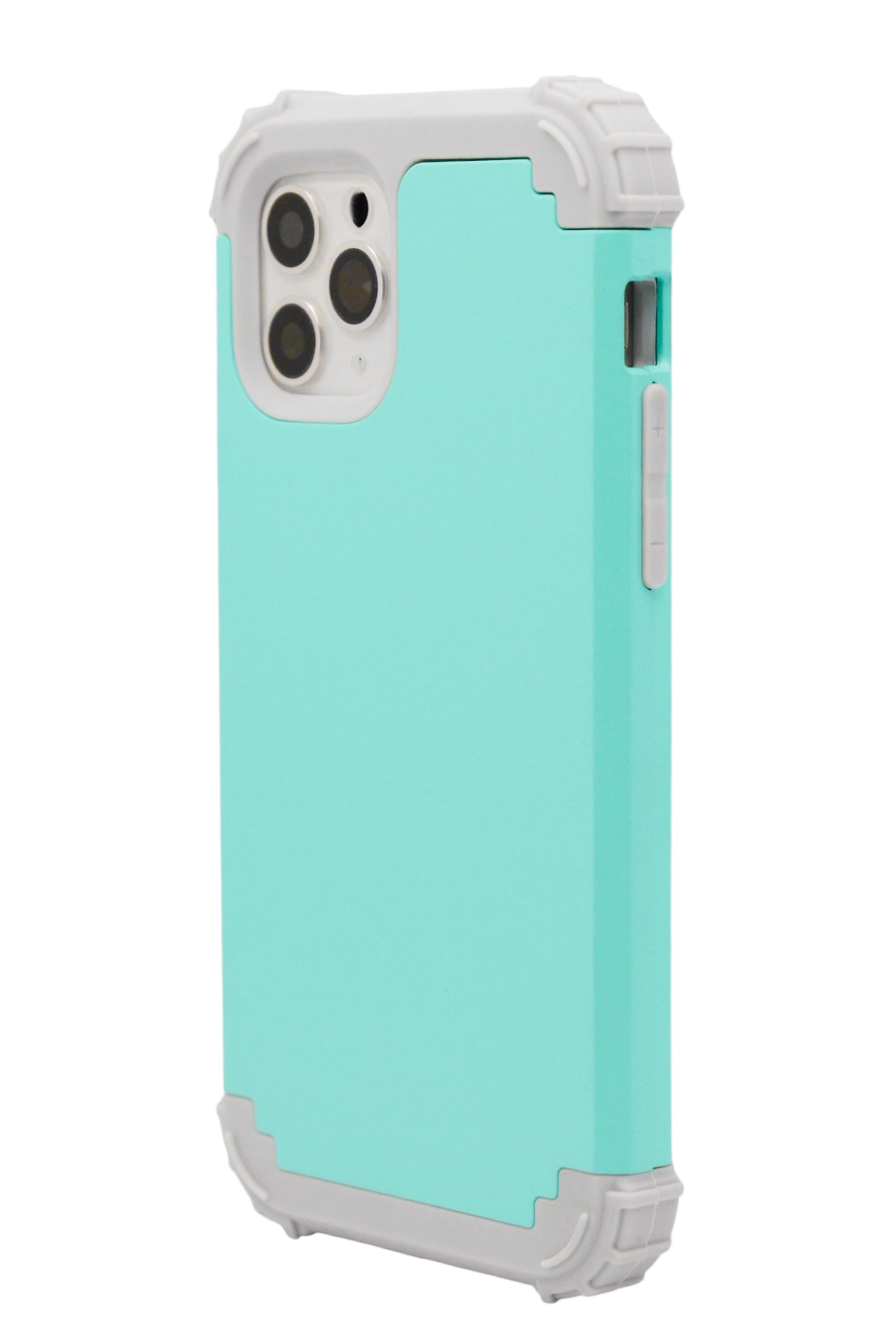 Funda para iPhone 11 pro (5.8) Uso rudo desarmable en 2 piezas, con esquinas reforzadas, color menta