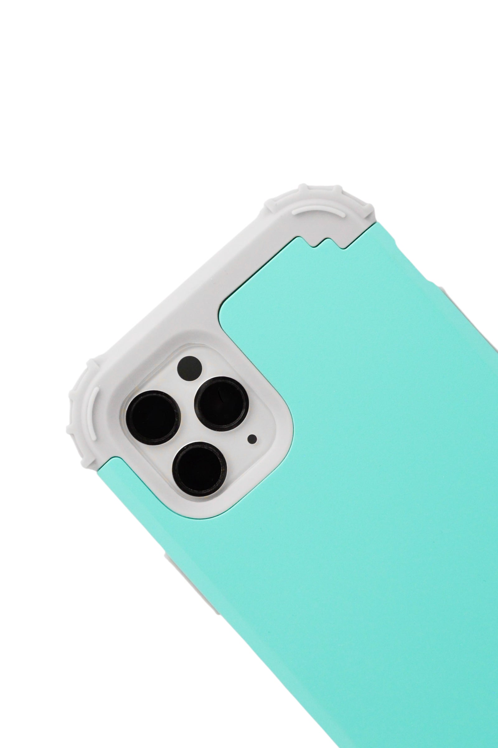 Funda para iPhone 11 pro (5.8) Uso rudo desarmable en 2 piezas, con esquinas reforzadas, color menta