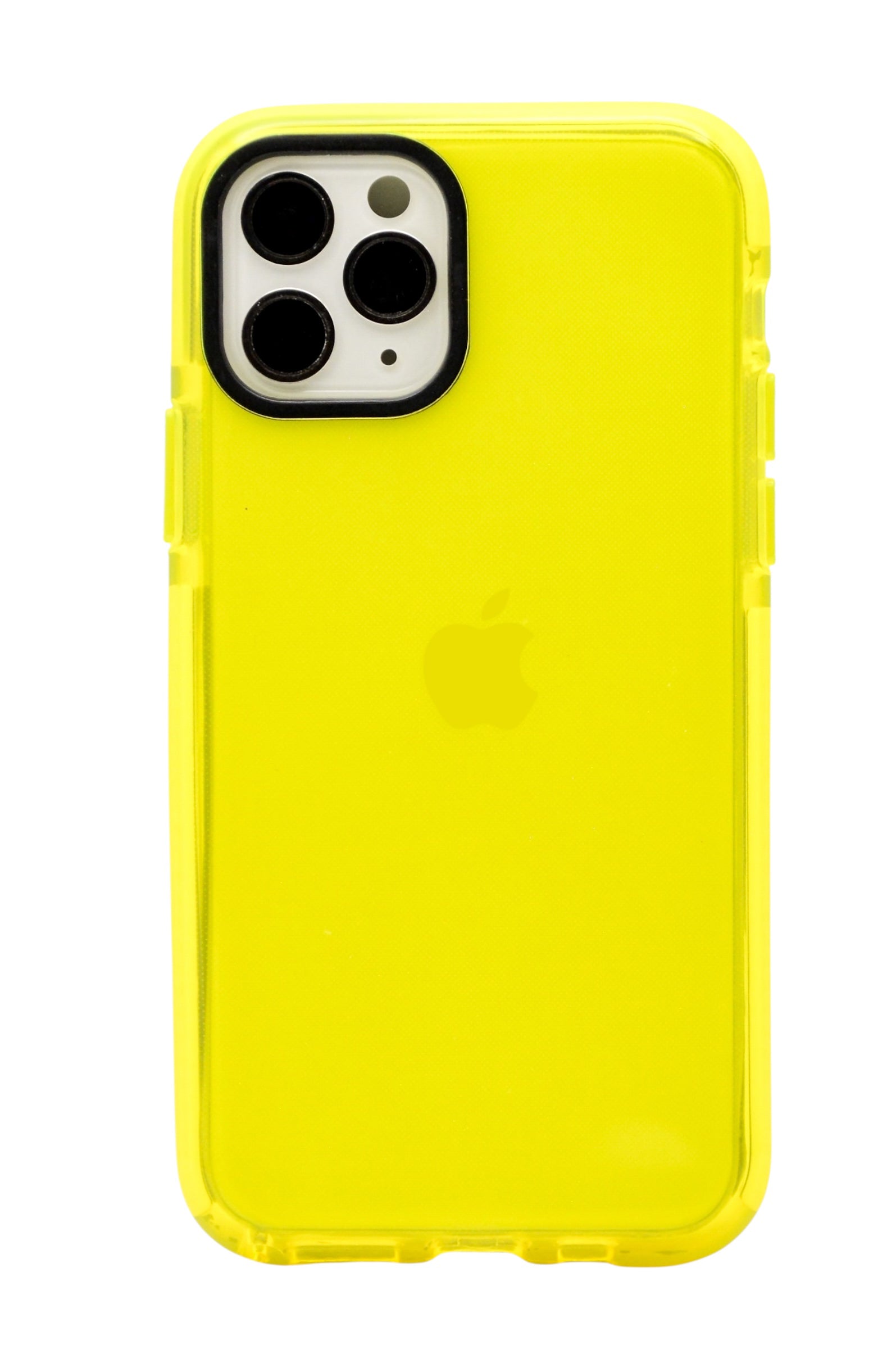 Funda para iPhone 11 Pro (5.8) neon de silicon color amarillo