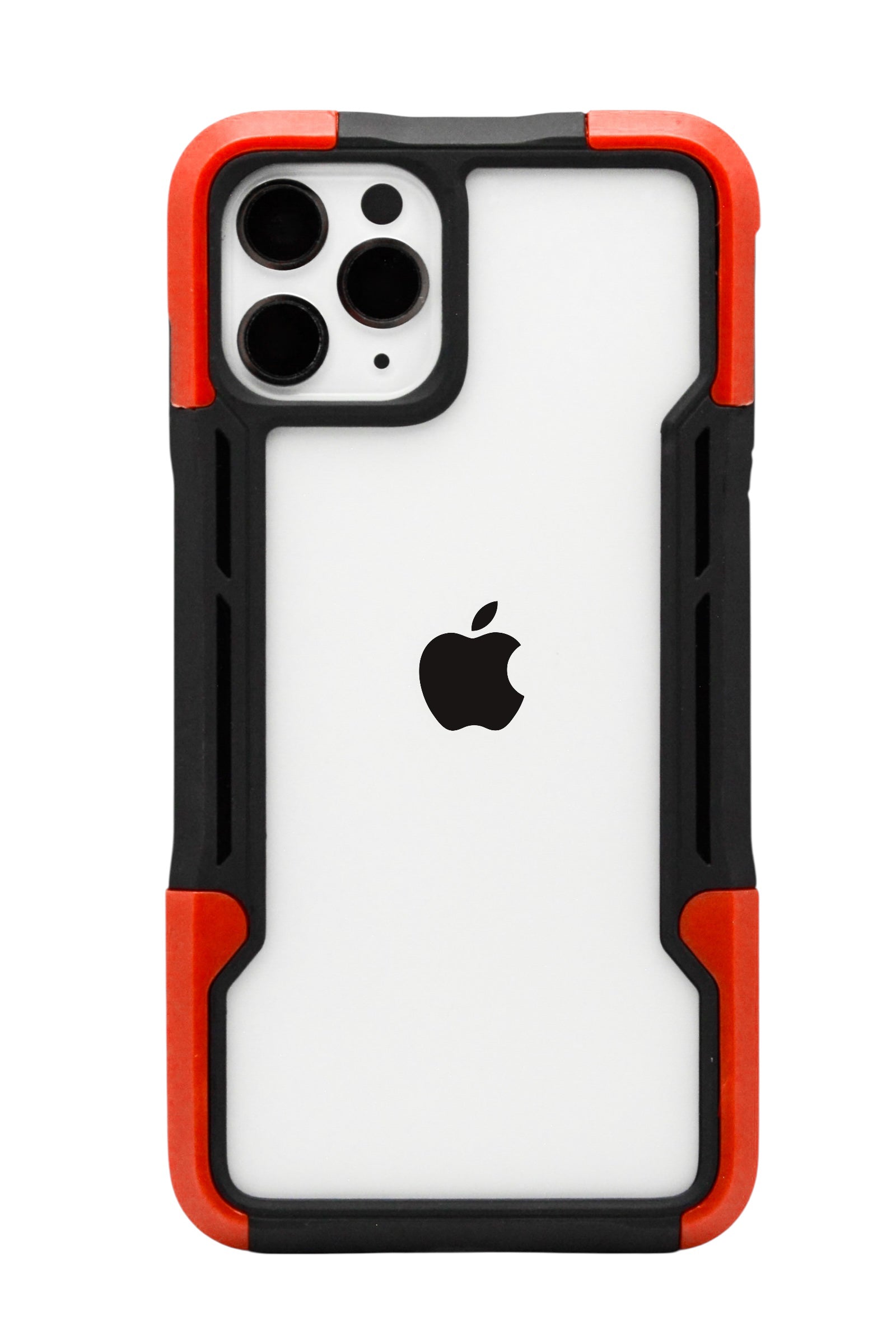 Funda transparente uso rudo para iPhone 11 Pro (5.8)  color Rojo