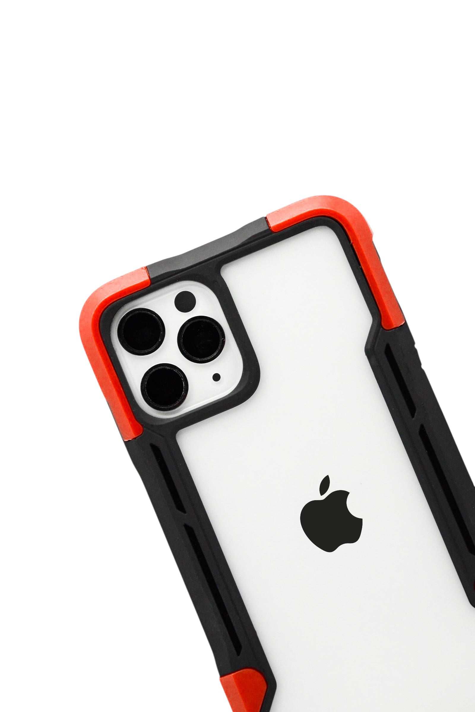 Funda transparente uso rudo para iPhone 11 Pro (5.8)  color Rojo