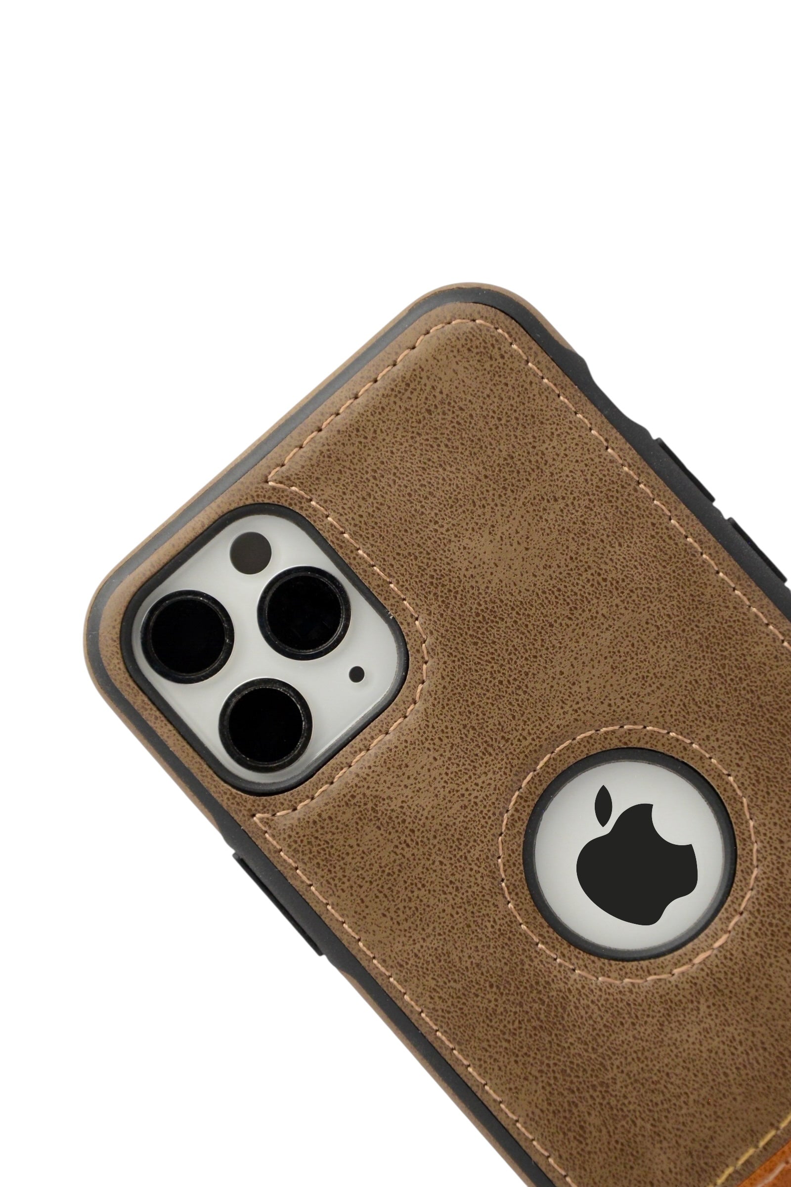 Funda para iPhone 11 pro (5.8) tipo biel bicolor color Cafe