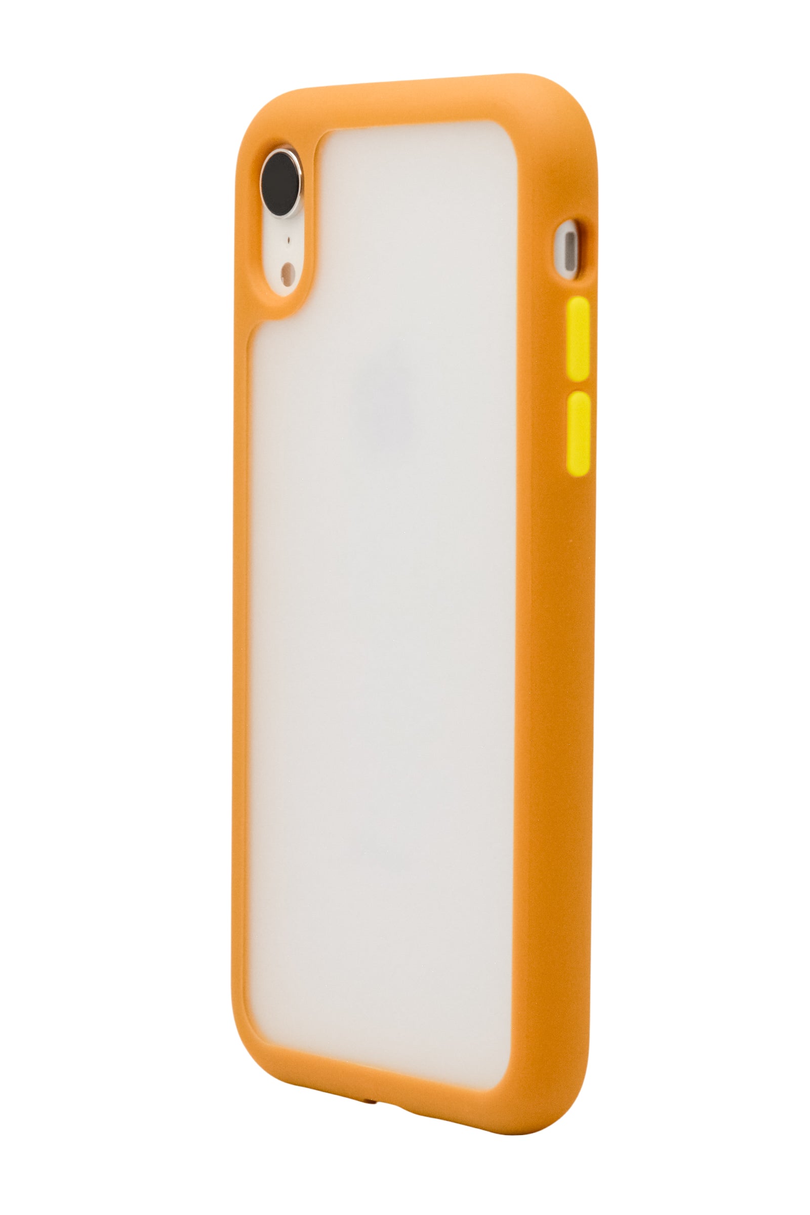 Funda efecto mate para iPhone XR  bordes suaves color marron